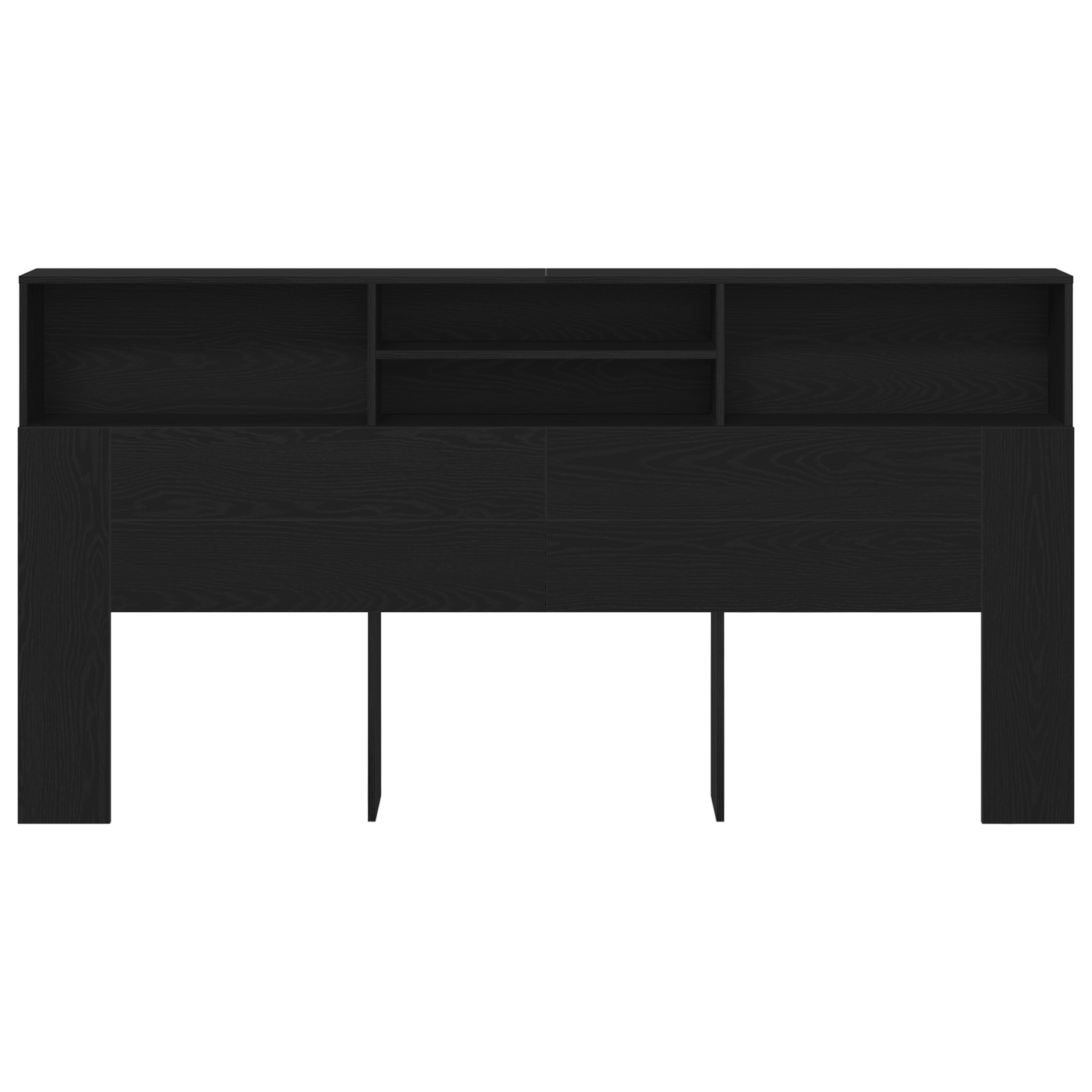 Sort Eg Hovedgærde Skab, 200X19X103,5 Cm