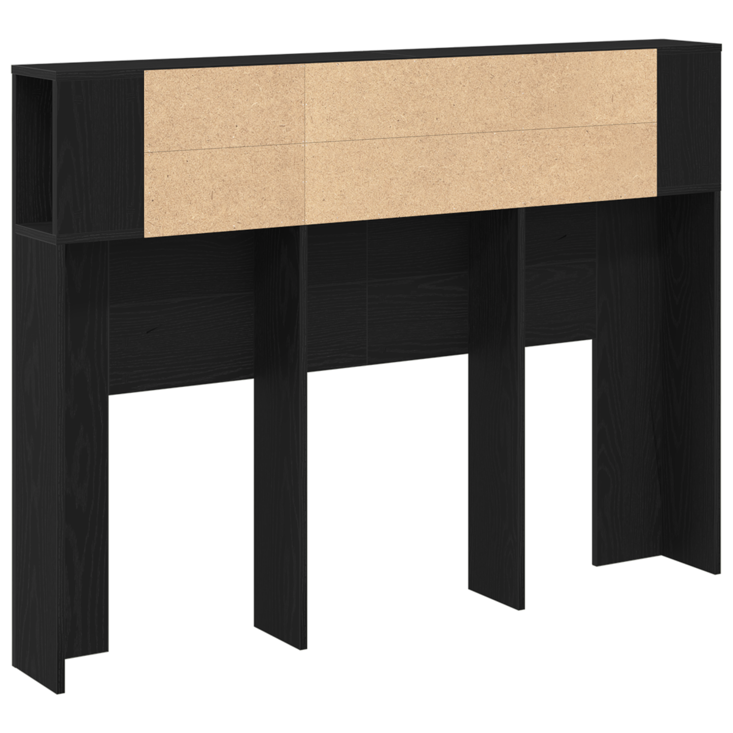 Sort Eg Hovedgavl Kabinet - 140X19X104,5 Cm - Lavet Af Ingeniørtræ