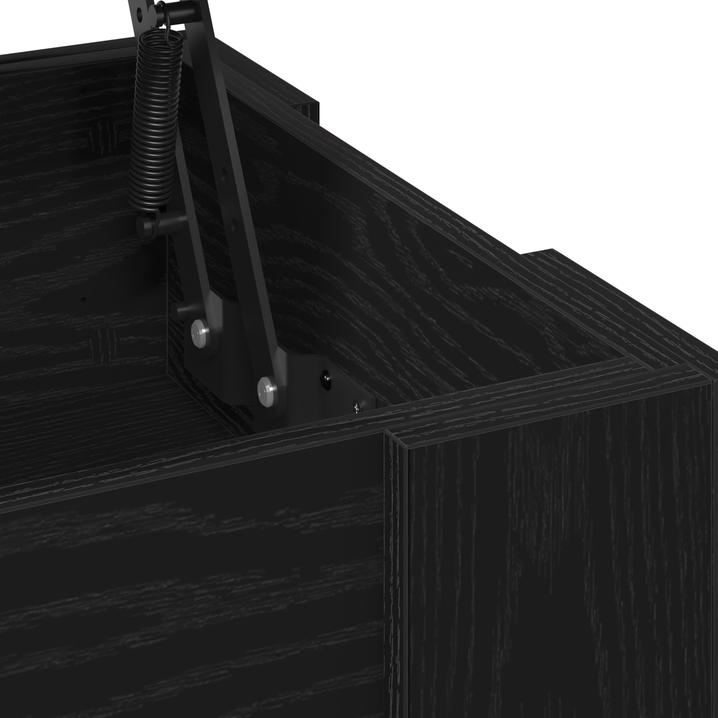 Sort Eg Kaffebord 79X49X41 Cm Lavet Af Ingeniørtræ