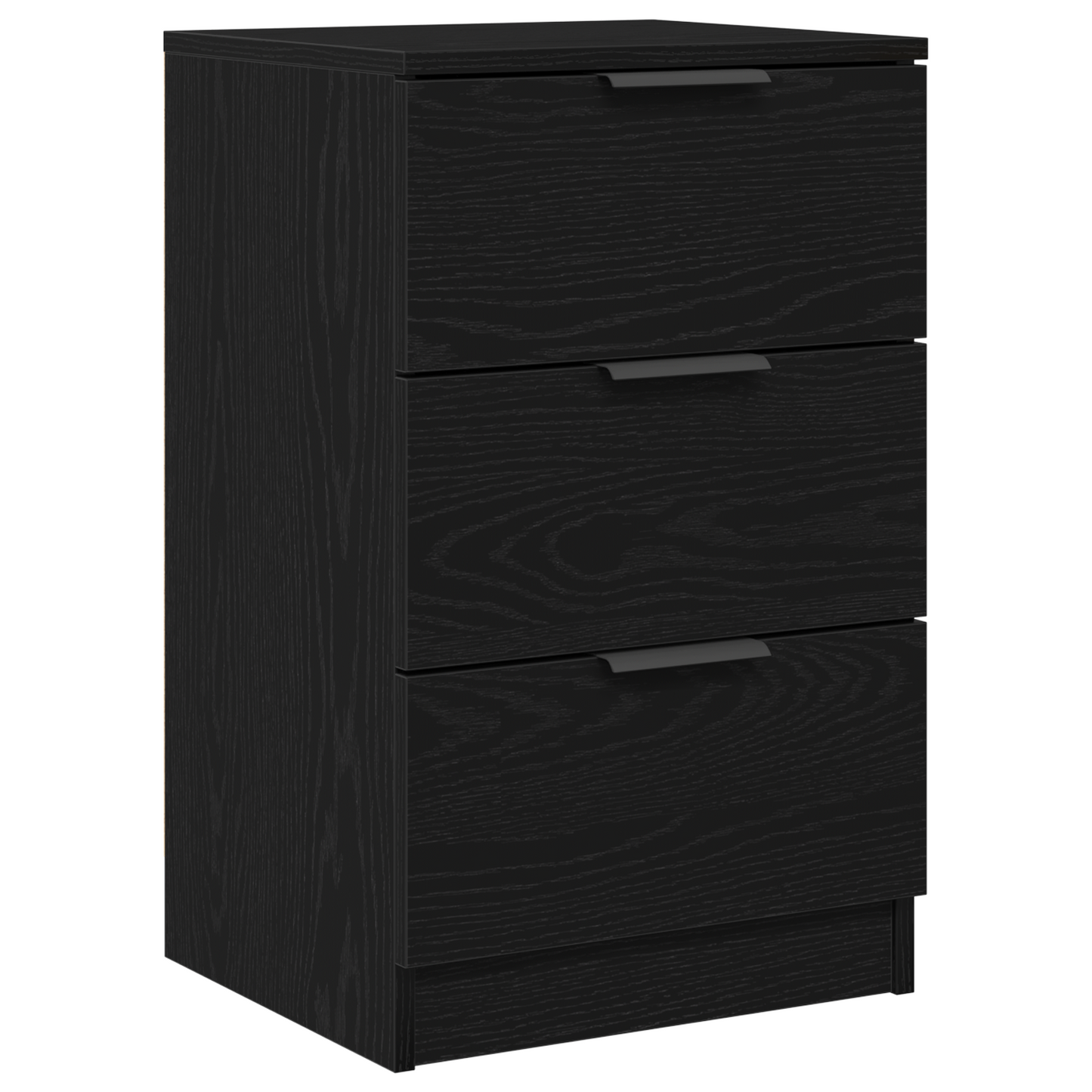 Sort Eg Sengebord - 40X65X65 Cm