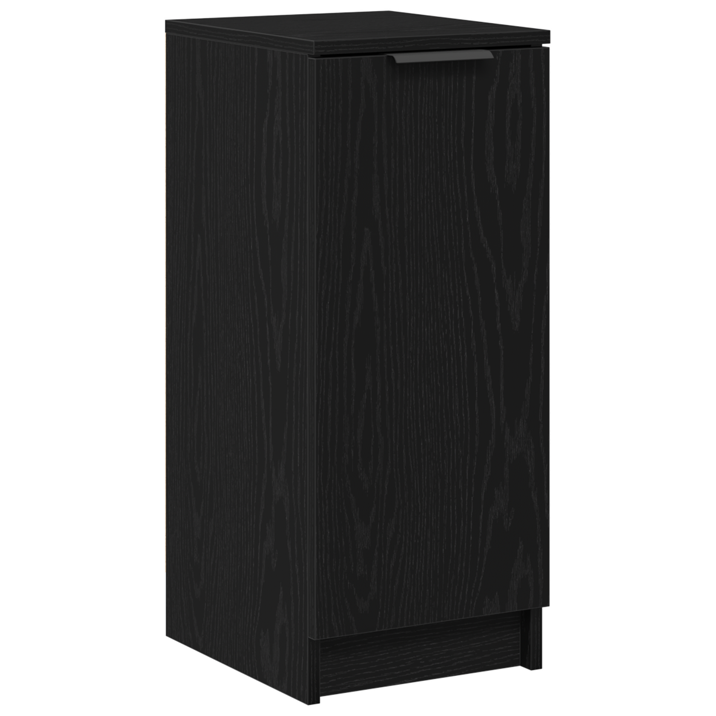 Skoskab Sort Eg 30X35X70 Cm Lavet Af Konstrueret Træ