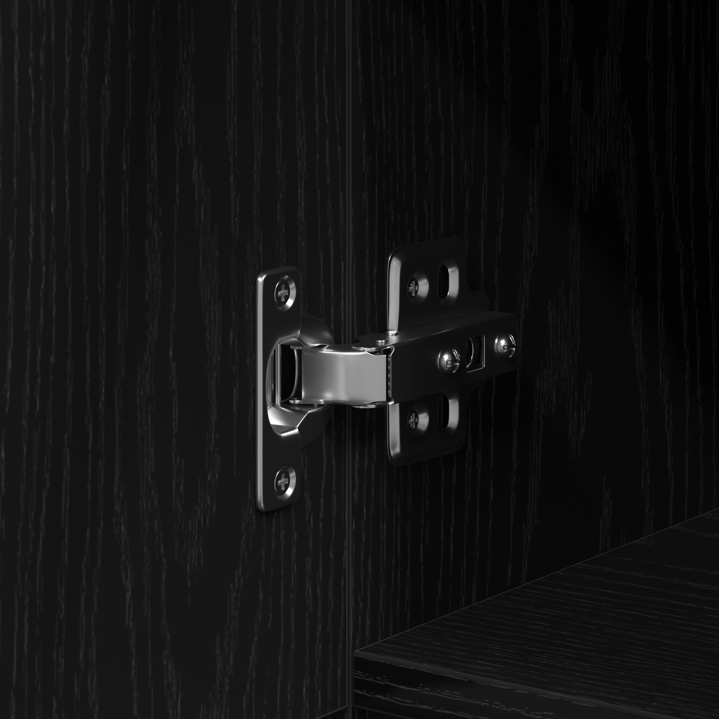 Sort Eg Skrivebord - 100X50X75 Cm - Lavet Af Konstrueret Træ