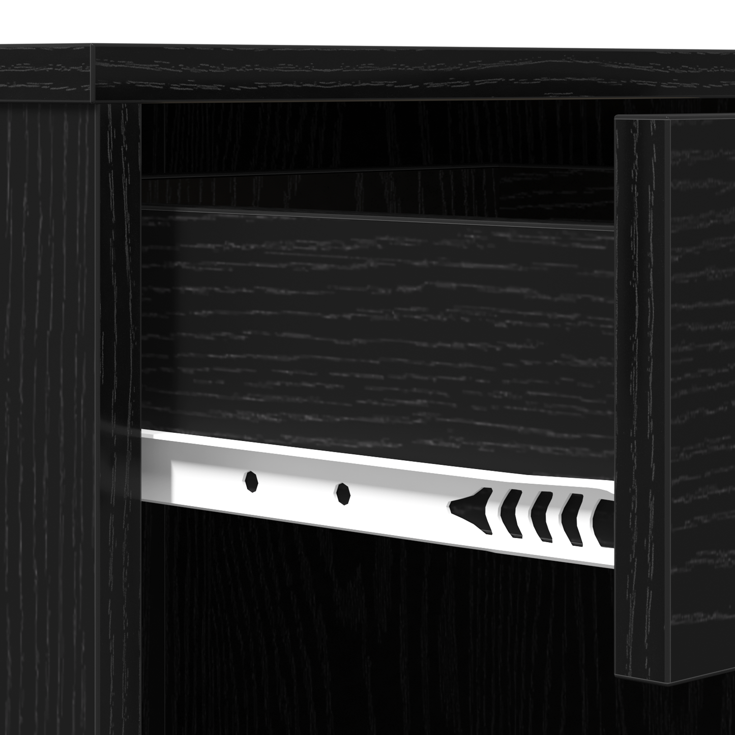 Sort Eg Kosmetiks Cabinet 80X40X75 Cm Lavet Af Konstrueret Træ