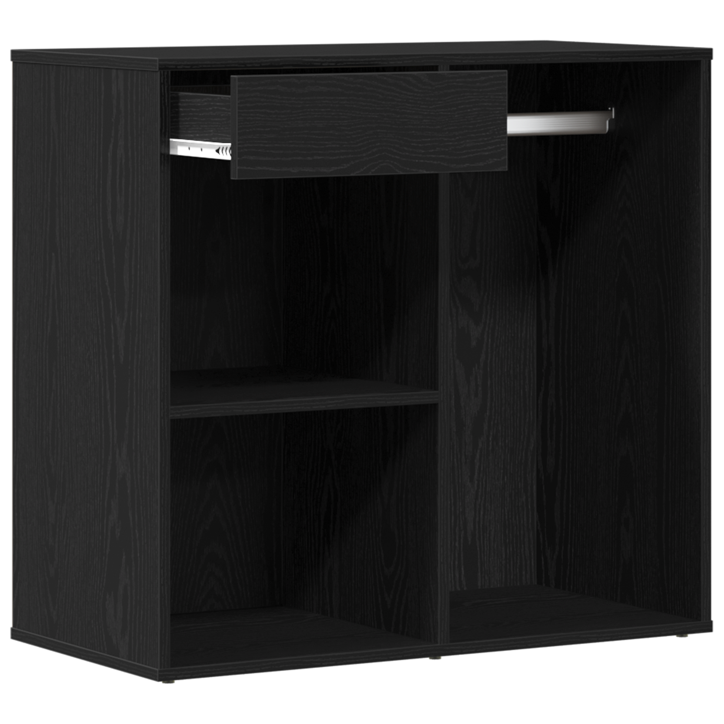 Sort Eg Kosmetiks Cabinet 80X40X75 Cm Lavet Af Konstrueret Træ