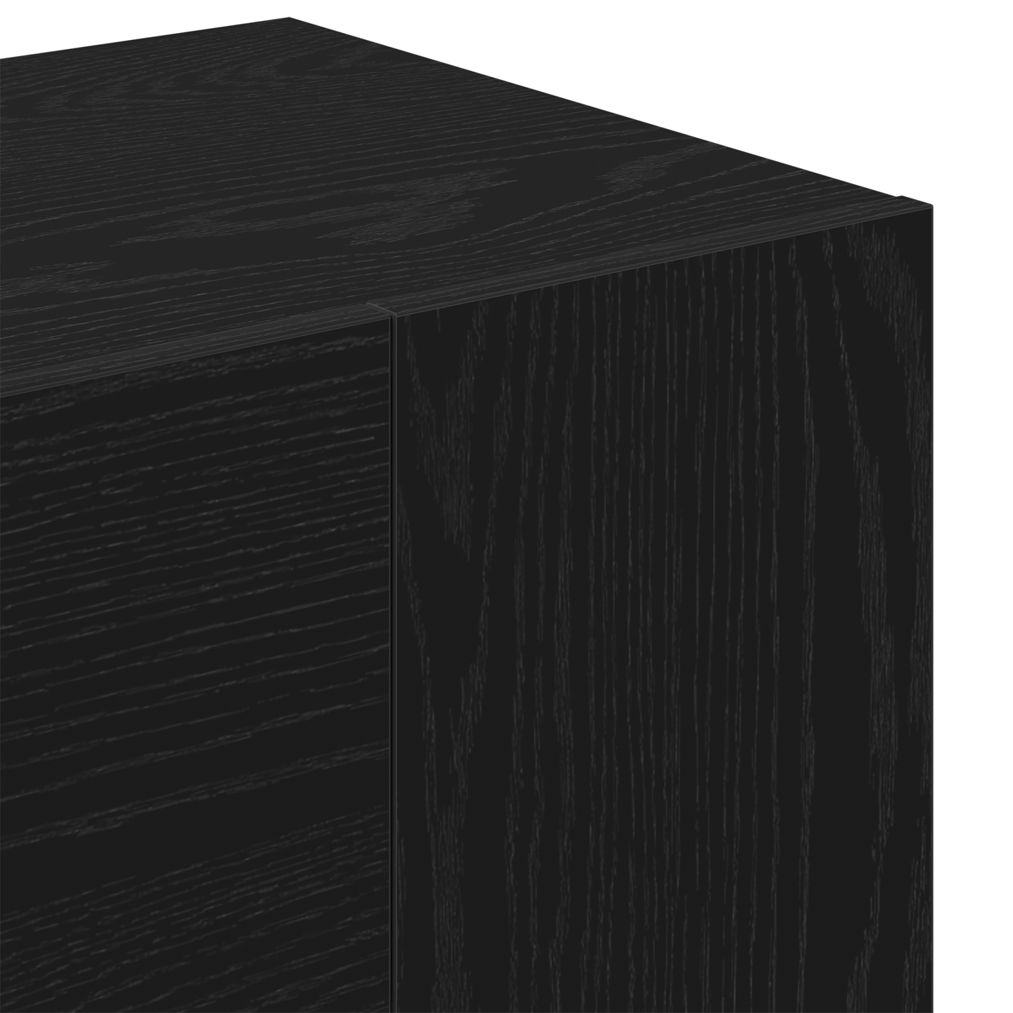 Gangskab Sort Eg 97,5X37X99 Cm Konstrueret Træ