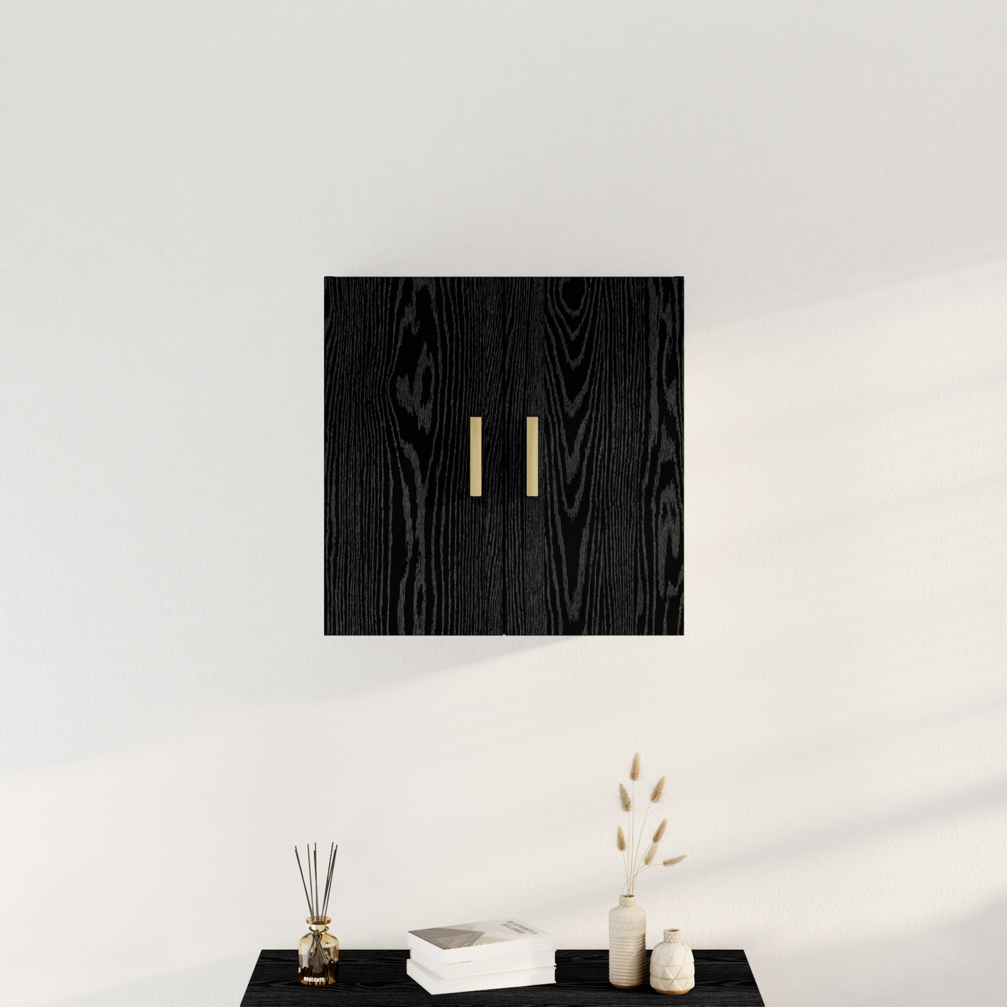 Sort Eg Vægskab - 60X30X60 Cm