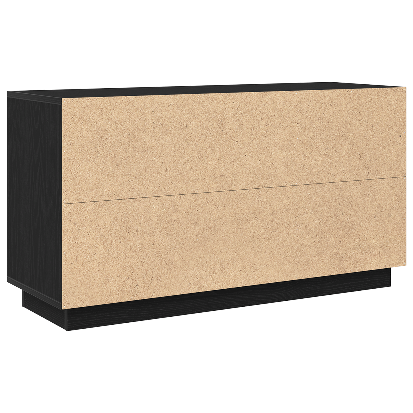 Skænk Sort Eg 102X35X55 Cm Konstrueret Træ