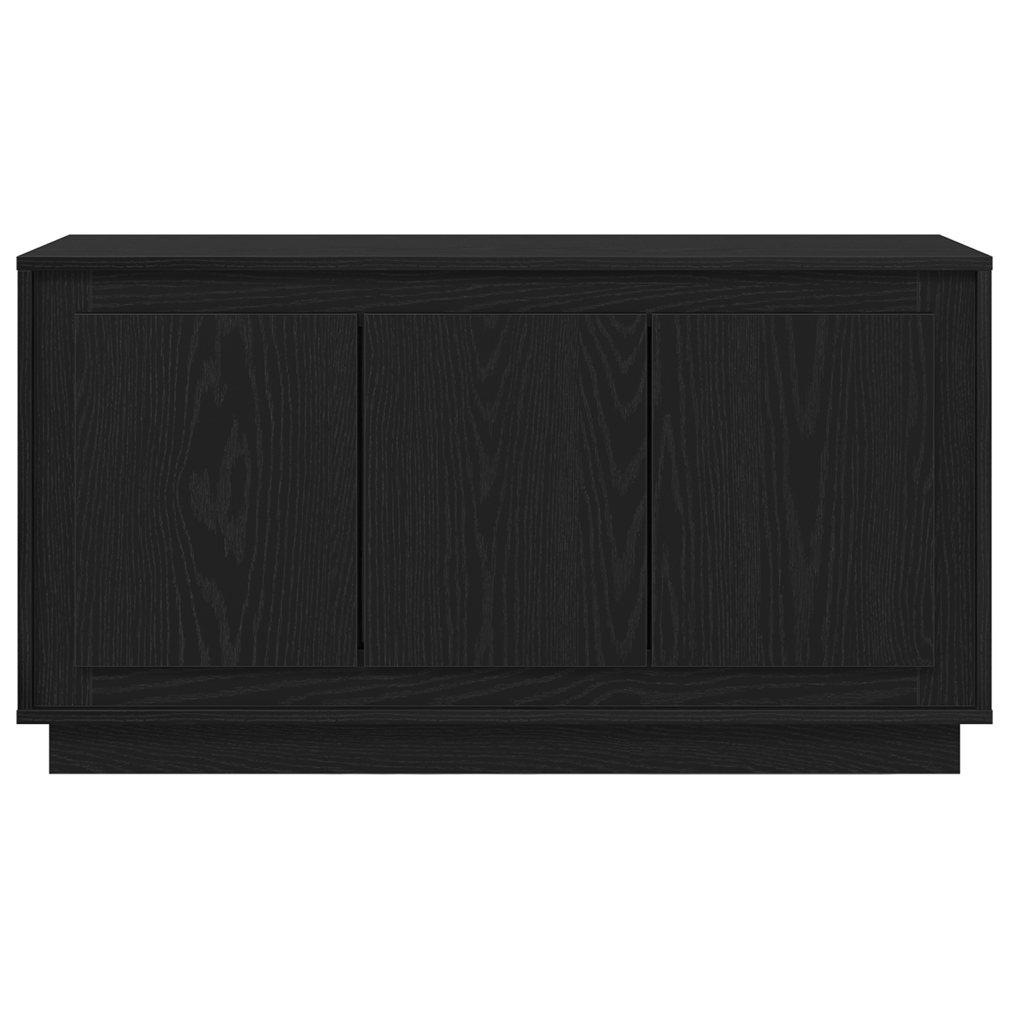 Skænk Sort Eg 102X35X55 Cm Konstrueret Træ
