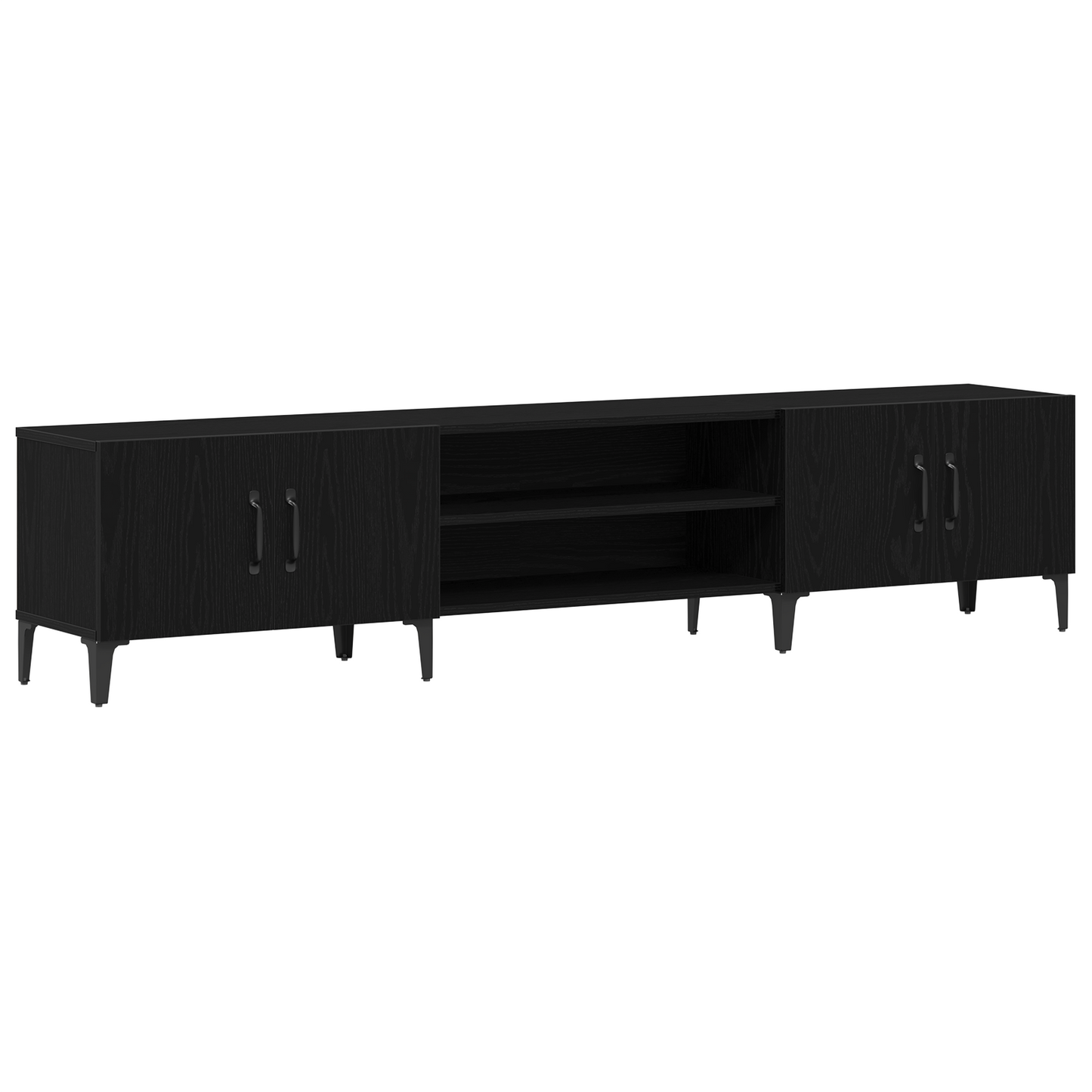 Tv-Skab Sort Eg 180 X 31.5 X 40 Cm Konstrueret Træ