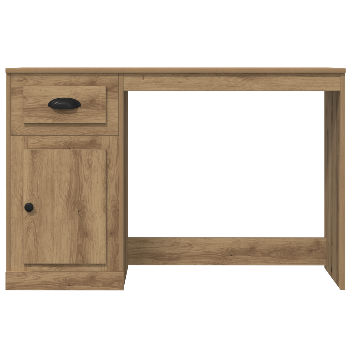 Skrivebord Med Opbevaring Artisan Eg 50X115X75 Cm Konstrueret Træ