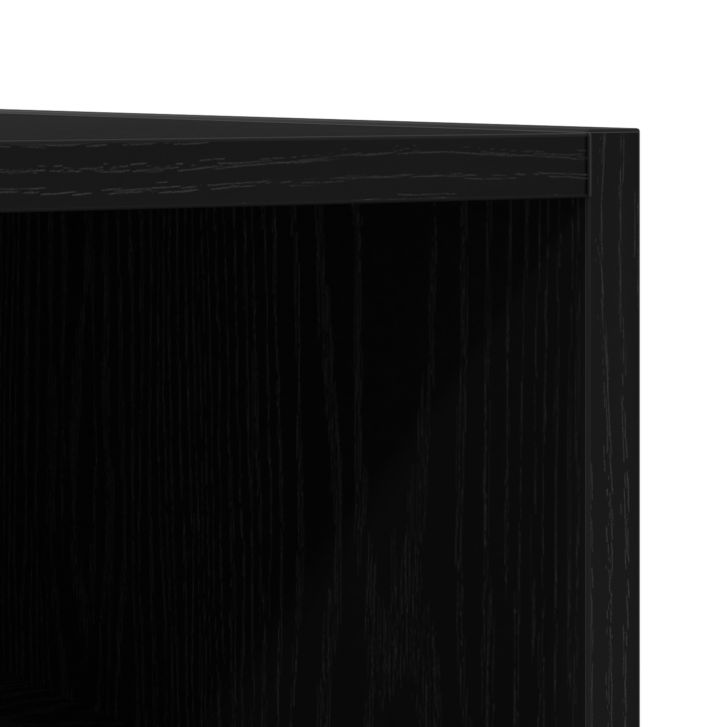 Record Cabinet Sort Eg 84,5X38X89 Cm Konstrueret Træ