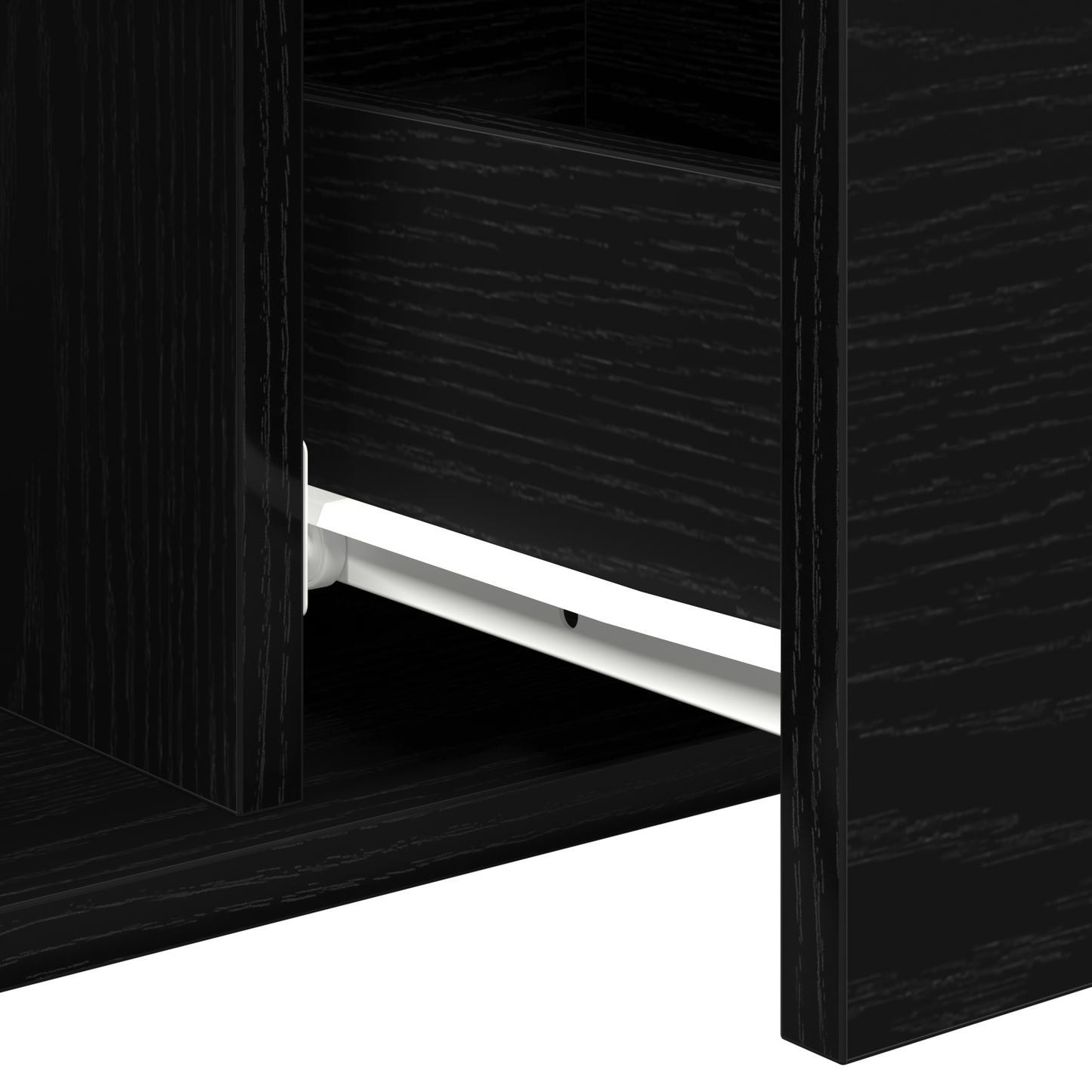 Kaffebord Sort Eg 90X50X36,5 Cm Konstrueret Træ