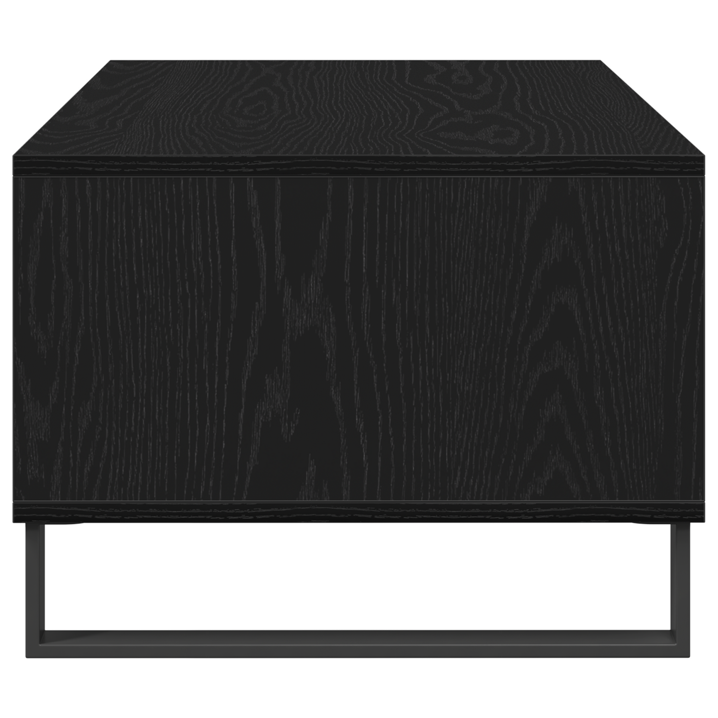 Kaffebord Sort Eg 90X50X36,5 Cm Konstrueret Træ