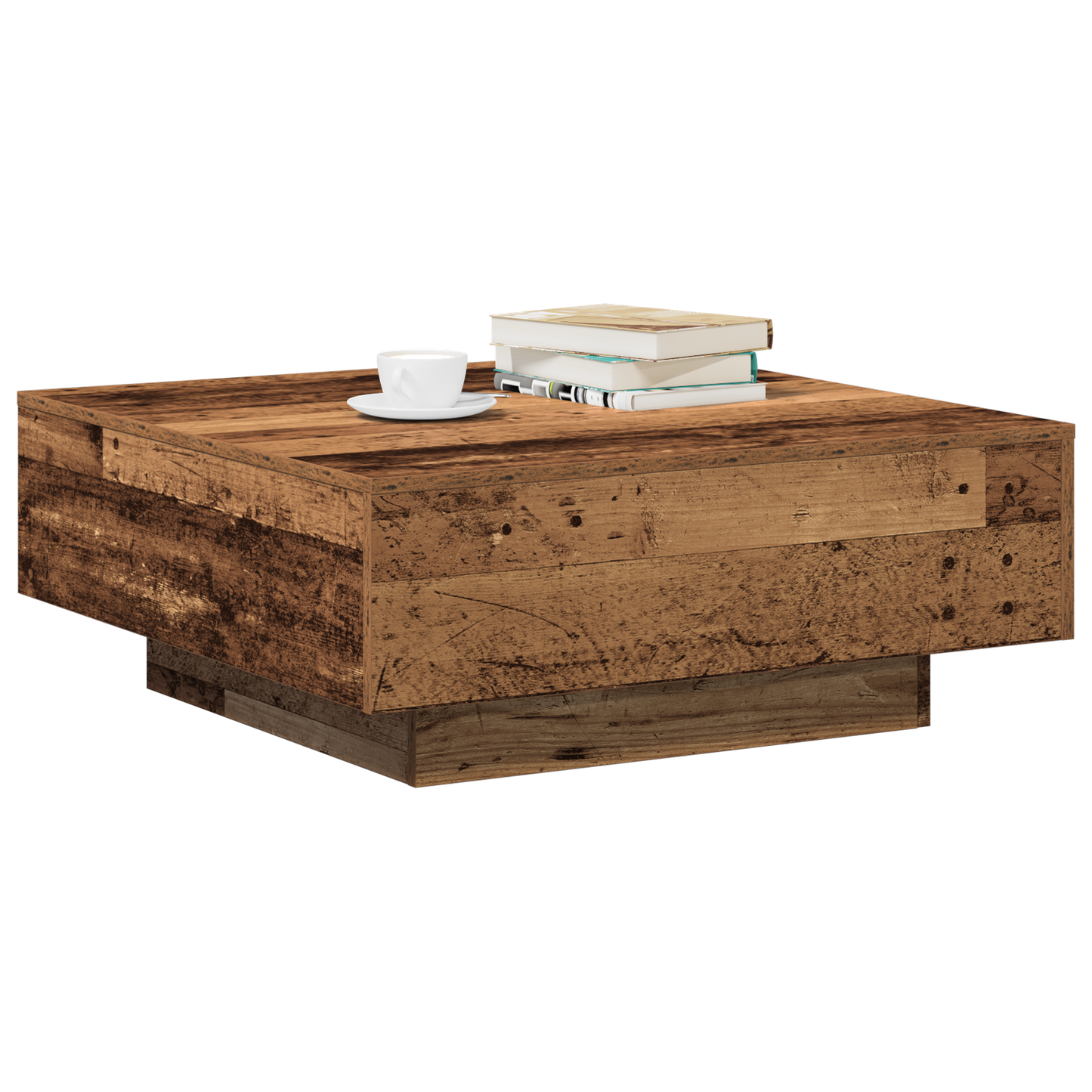 Kaffebord I Gammelt Træ 80X80X31 Cm Ingeniørtræ