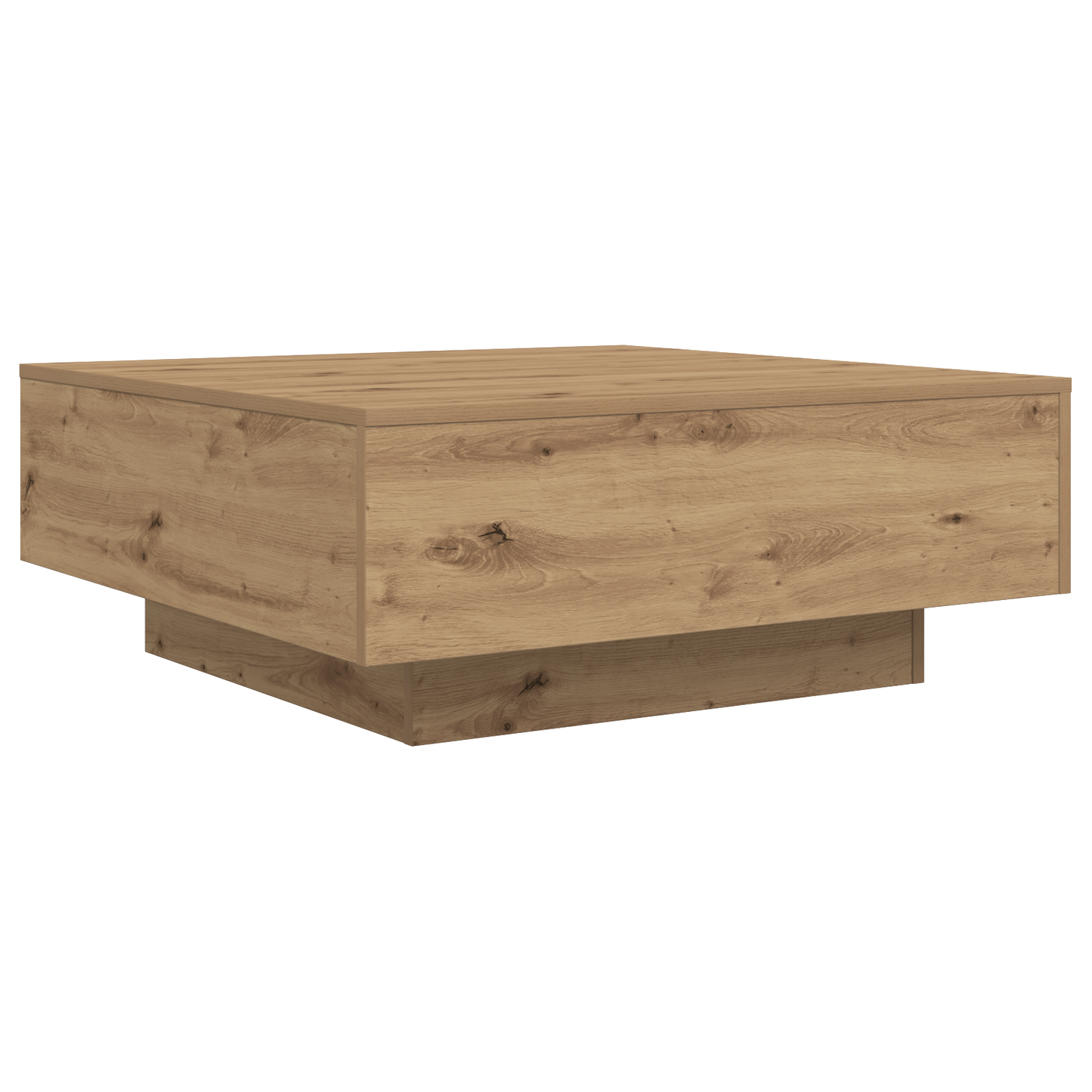 Sofabord Med Led-Lys Artisan Eg 80X80X31 Cm
