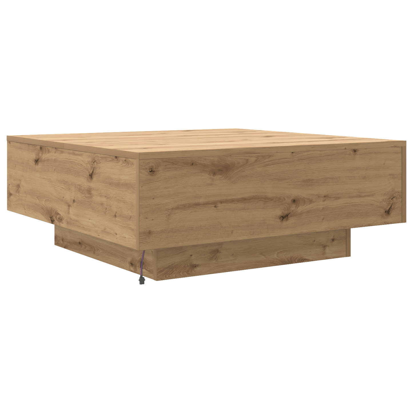 Sofabord Med Led-Lys Artisan Eg 80X80X31 Cm