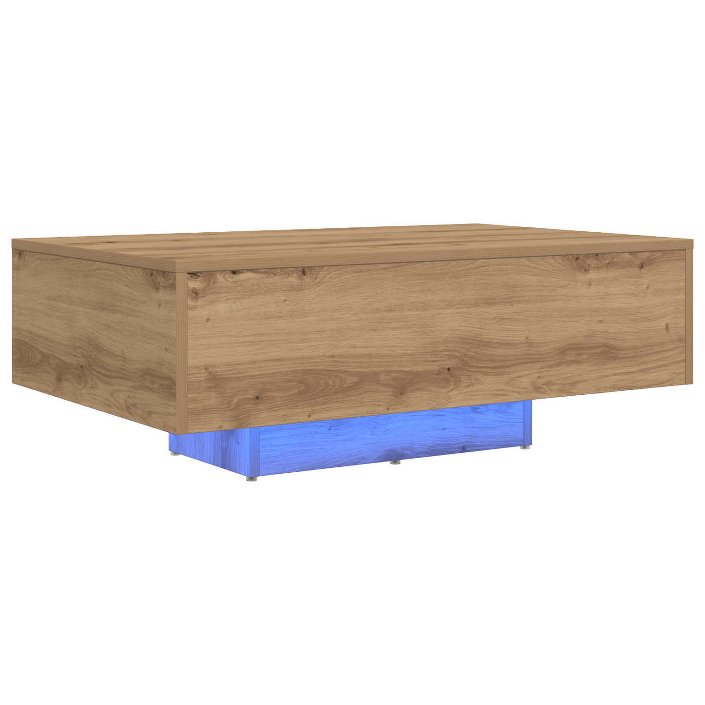 Kaffebord Med Led-Lys Artisan Eg 85X55X31 Cm
