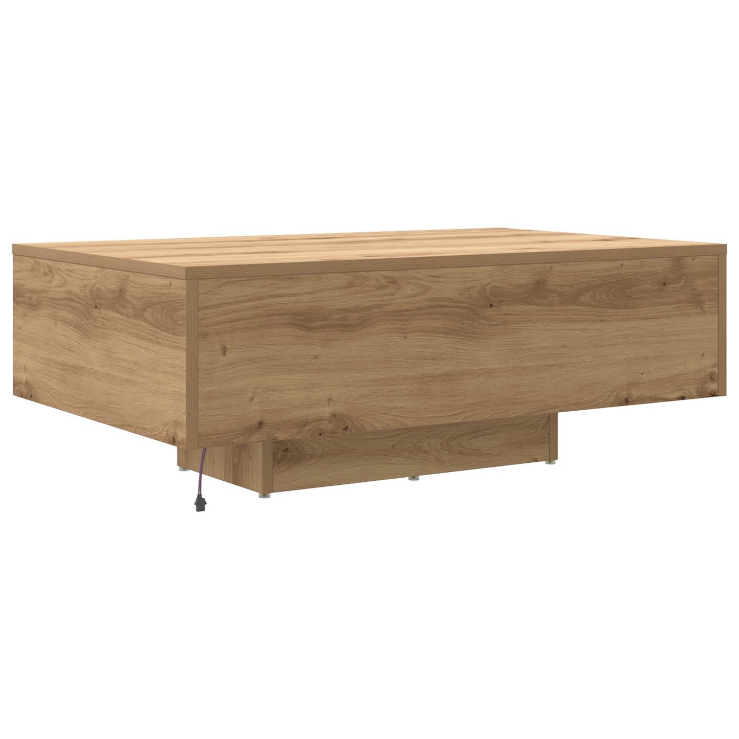 Kaffebord Med Led-Lys Artisan Eg 85X55X31 Cm