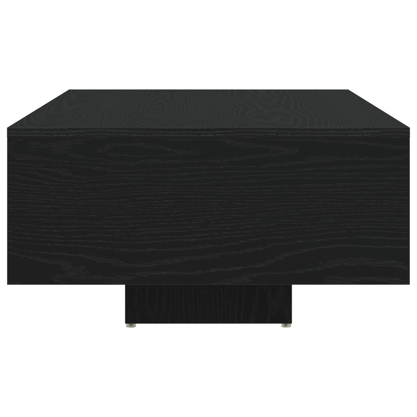 Kaffebord Med Led-Lys Sort Eg 85X55X31 Cm