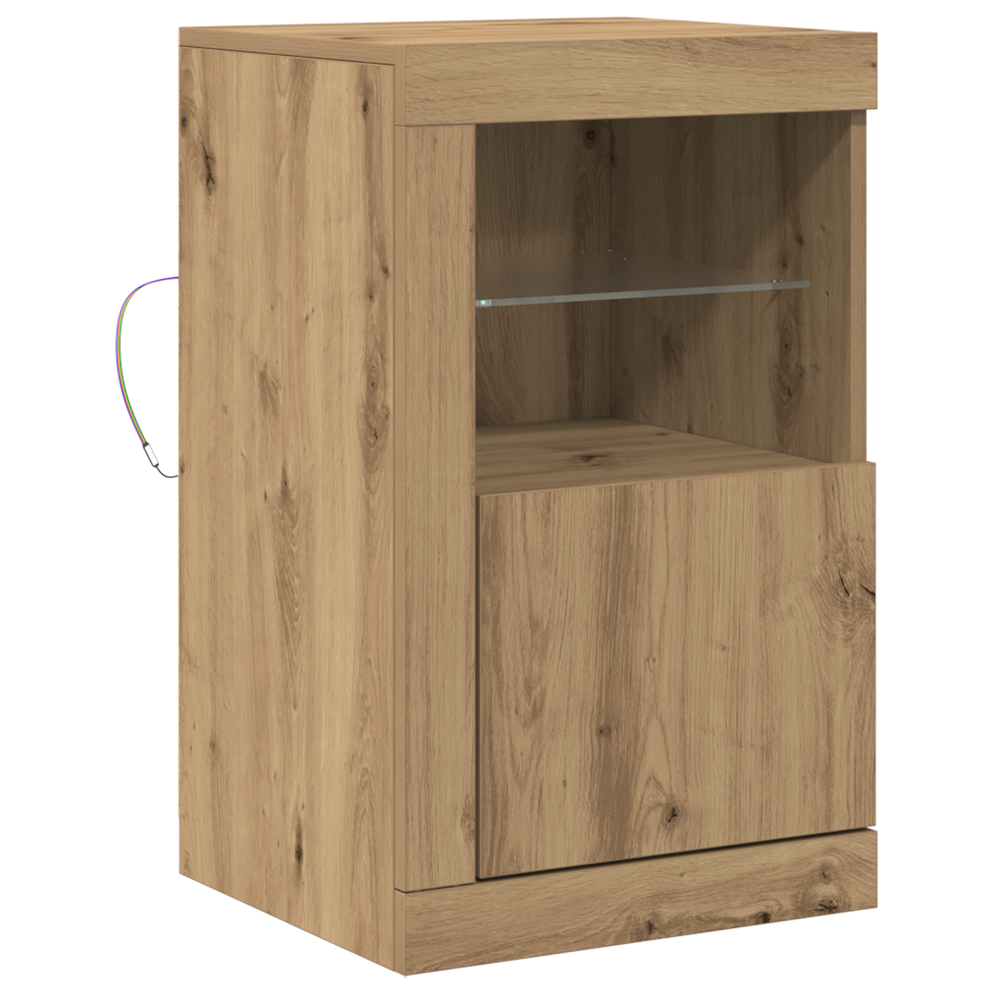 Sideboard Med Led-Lys Artisan Eg 41X37X67 Cm