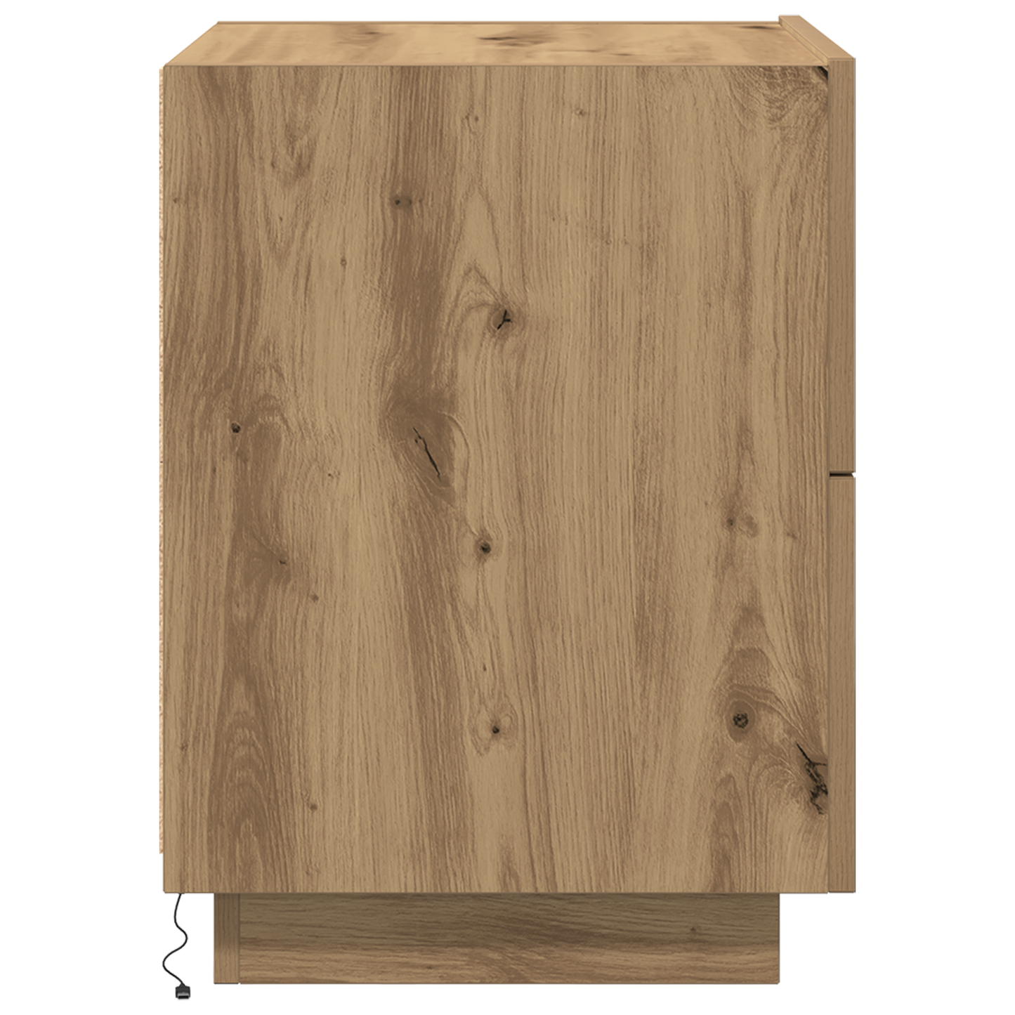 Sengeborde Med Led-Lys 2 Stk Artisan Eg 45X40X55 Cm