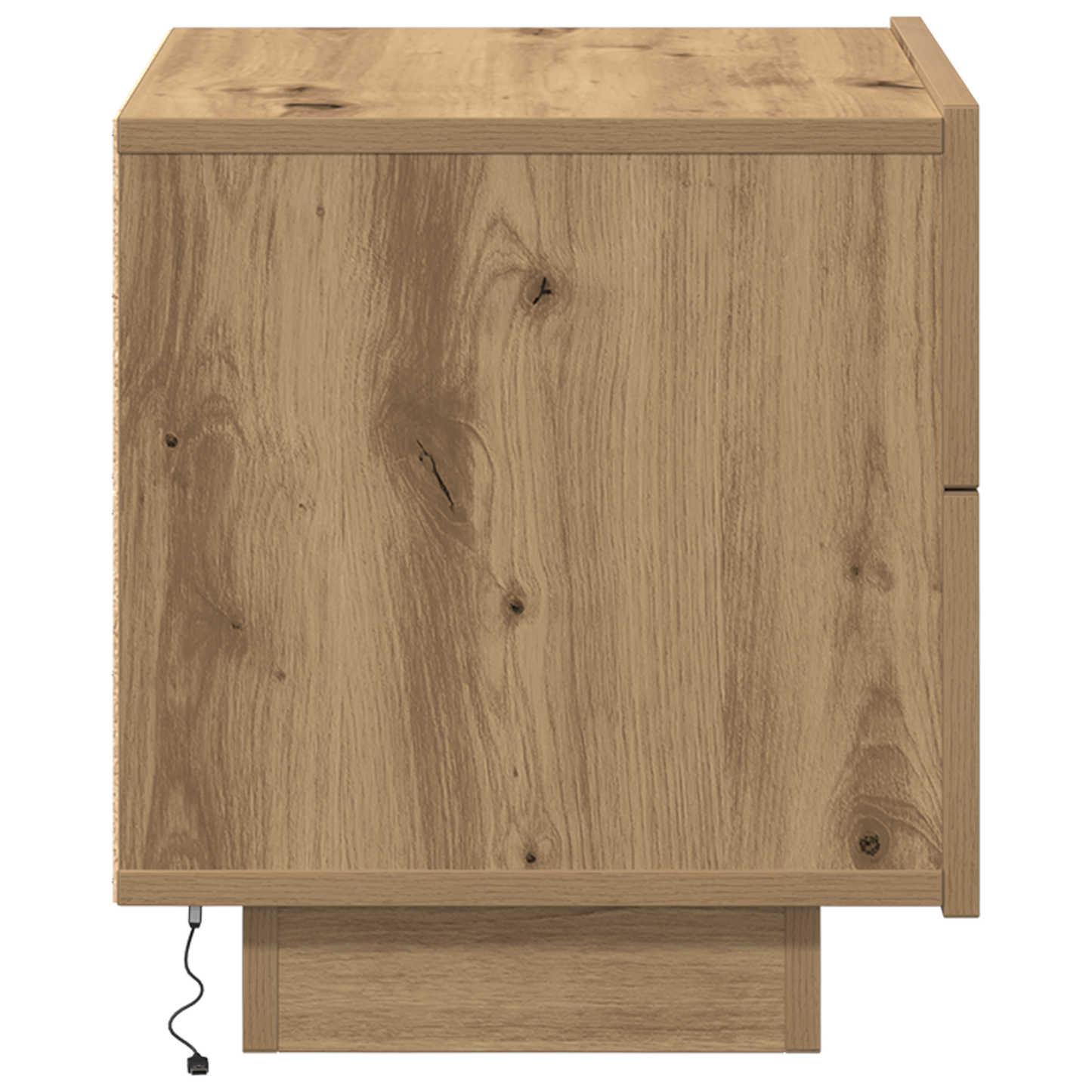 Sengebord Med Led-Lys Artisan Eg 100X36X49 Cm
