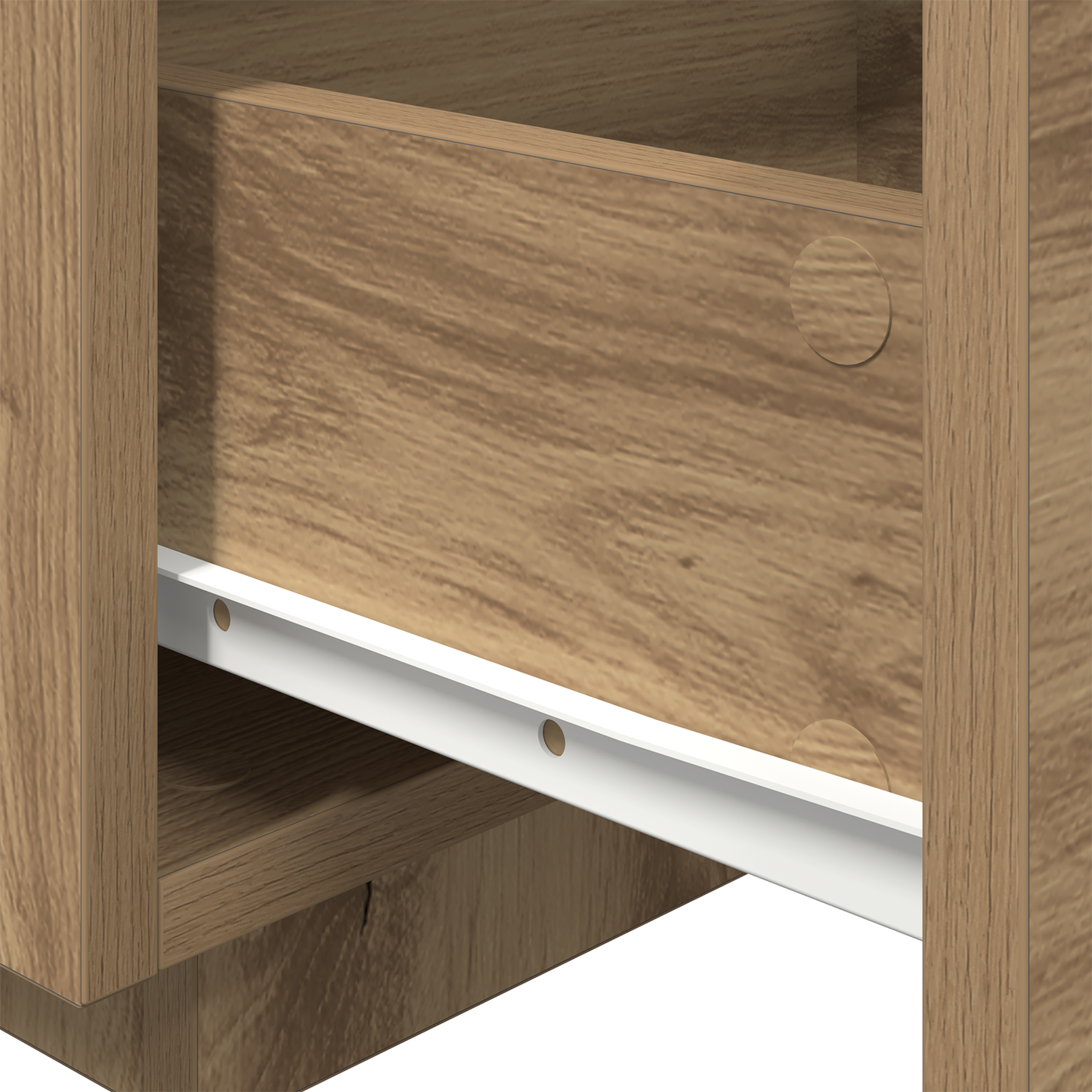 Sengebord Med Led-Lys Artisan Eg 40X39X37 Cm