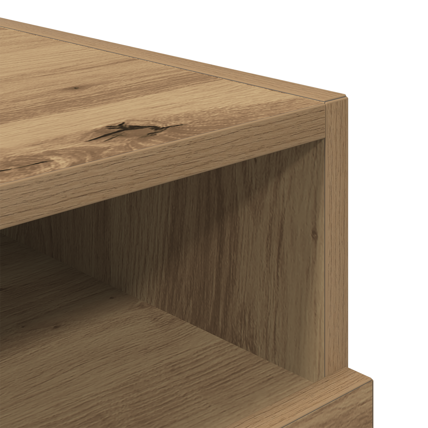Sengebord Med Led-Lys Artisan Eg 40X39X37 Cm