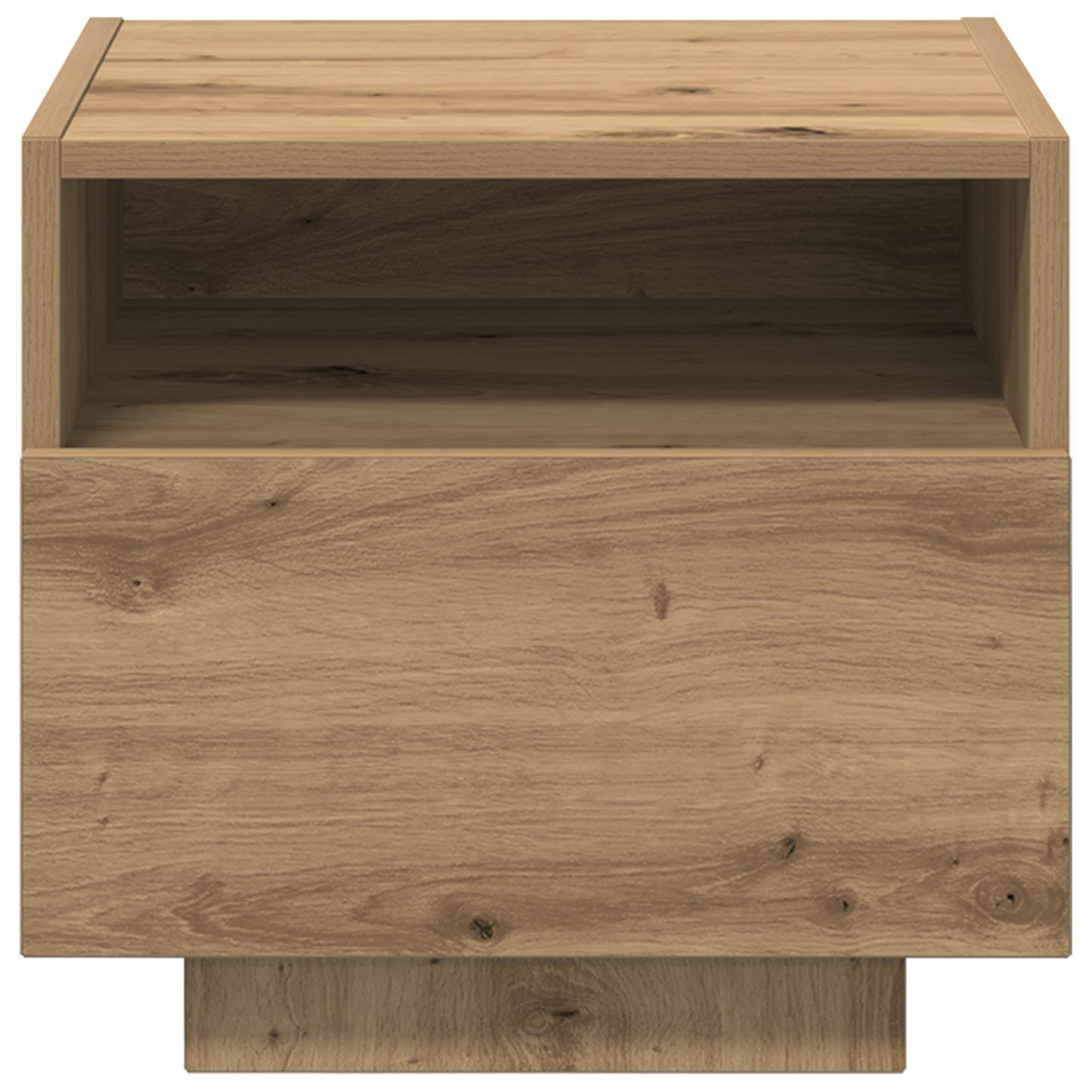 Sengeborde Med Led-Lys 2 Stk. Artisan Egetræ 40X39X37 Cm