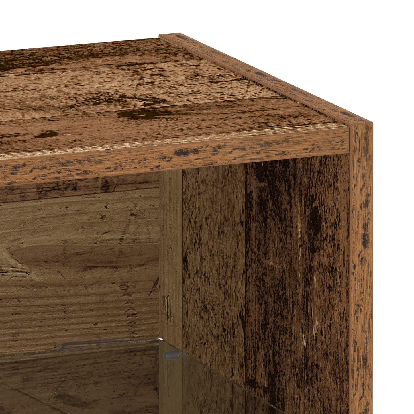Flydende Hylde 2 Stk Gammelt Træ 40X28,5X40 Cm Konstrueret Træ