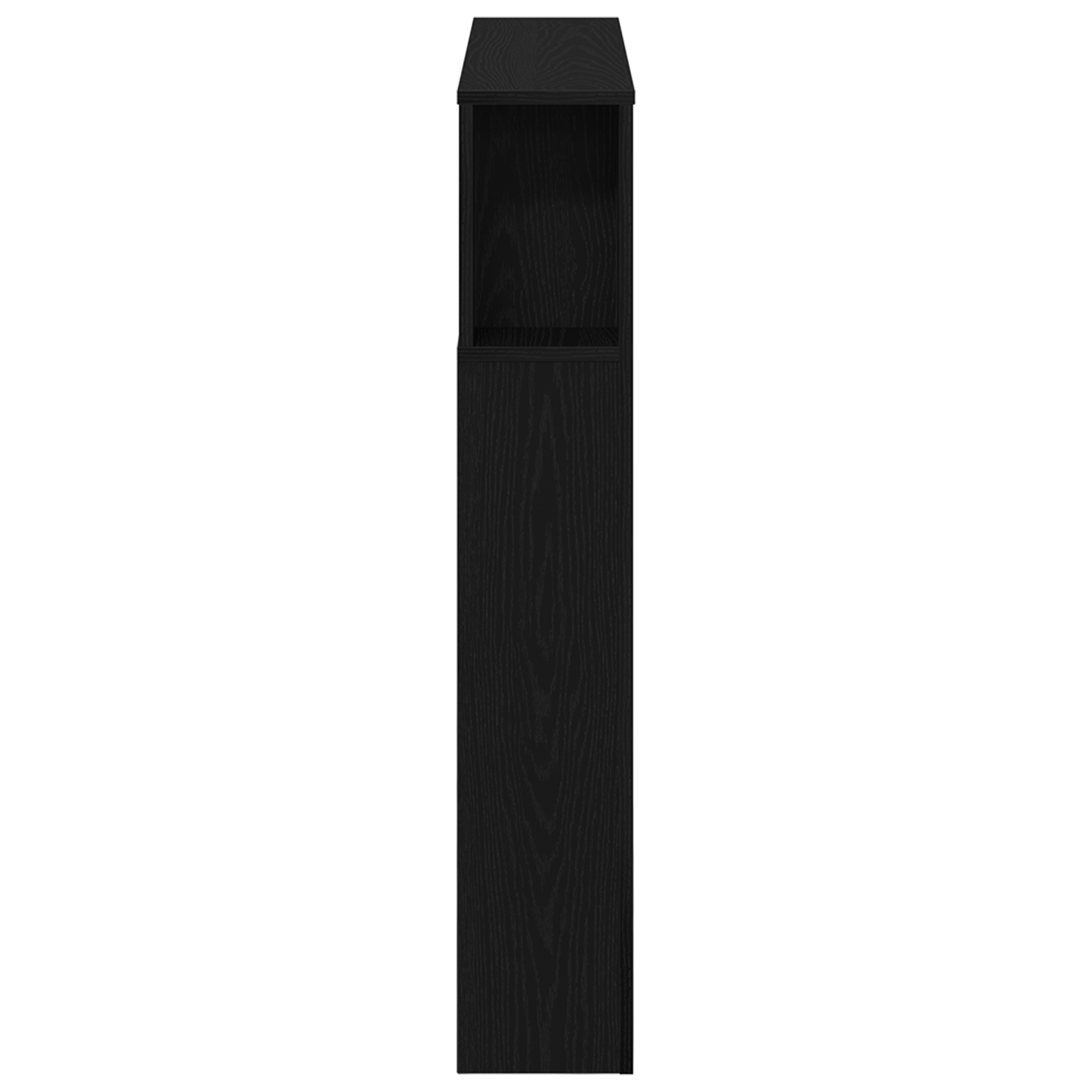 Opbevarings Hovedgærde Med Led Lygter Sort Eg 100X18,5X103,5 Cm