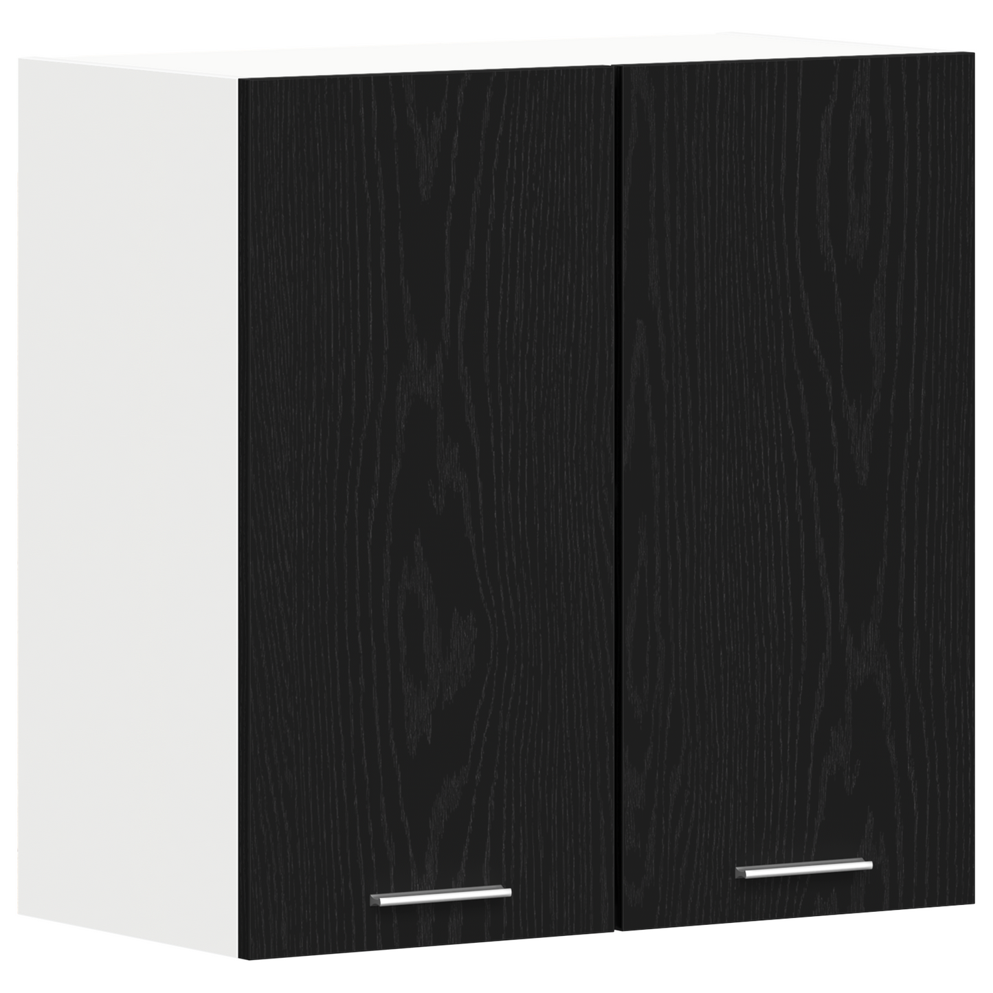 Sort Eg Hængeskab 60X31X60 Cm Lavet Af Konstrueret Træ