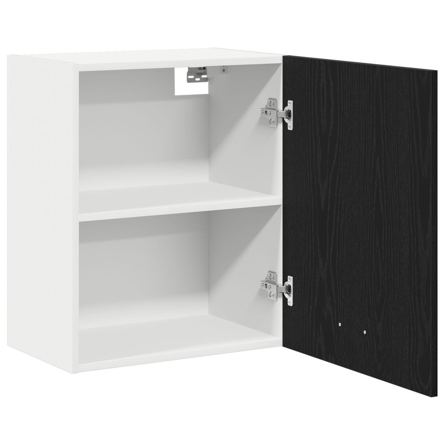 Hængende Skabe - 2 Pak - Sort Eg, 100X31X60 Cm - Fremstillet Af Konstrueret Træ