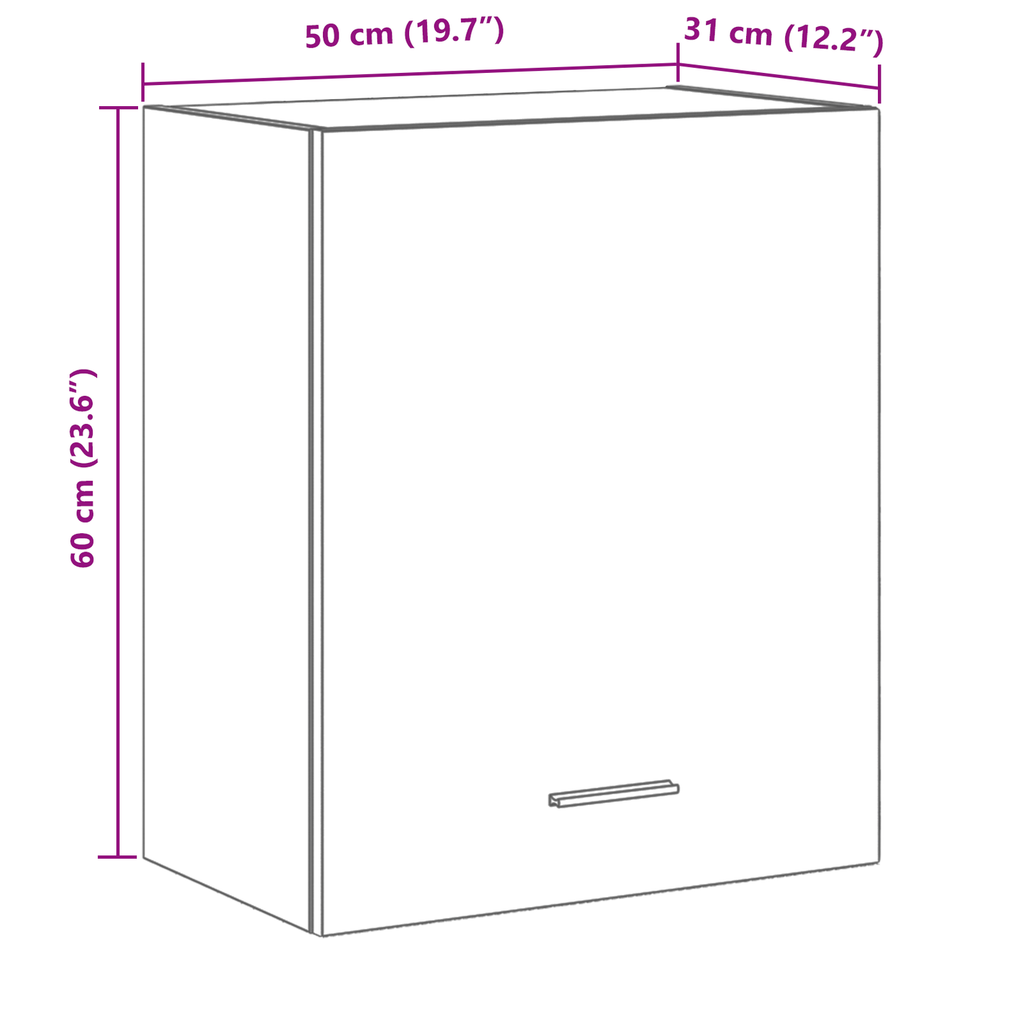 Hængende Skabe - 2 Pak - Sort Eg, 100X31X60 Cm - Fremstillet Af Konstrueret Træ