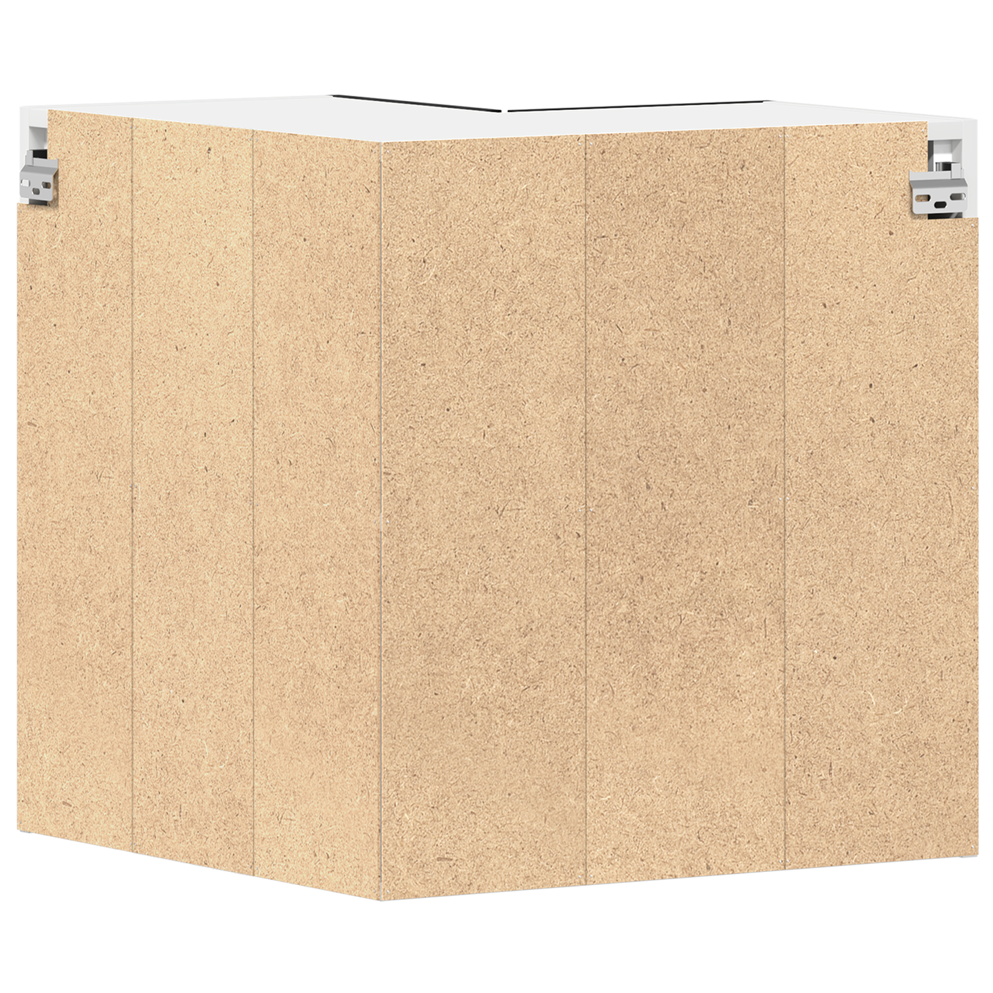 Hængende Hjørneskab - Sort Eg - 57X57X60 Cm - Fremstillet Af Konstrueret Træ
