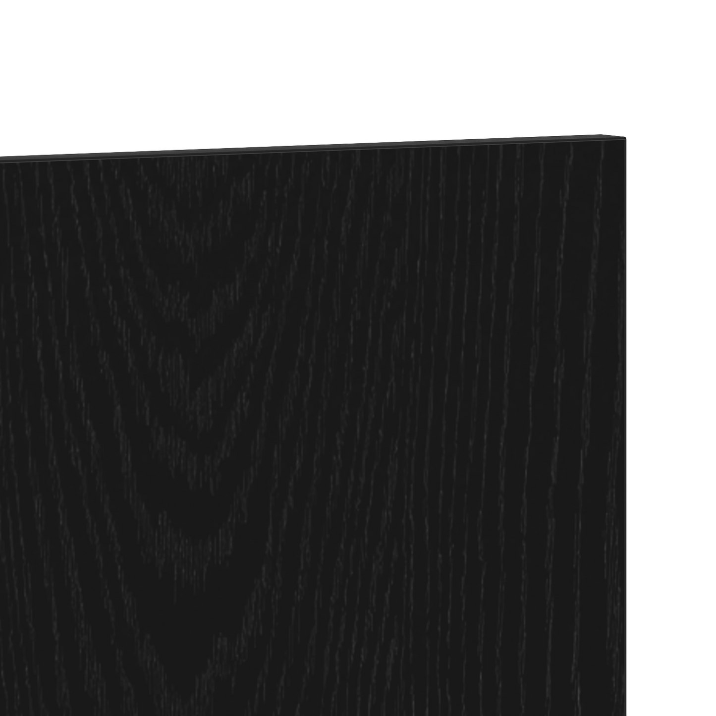 Seng Hovedgærde Sort Eg 120X1,5X80 Cm Konstrueret Træ