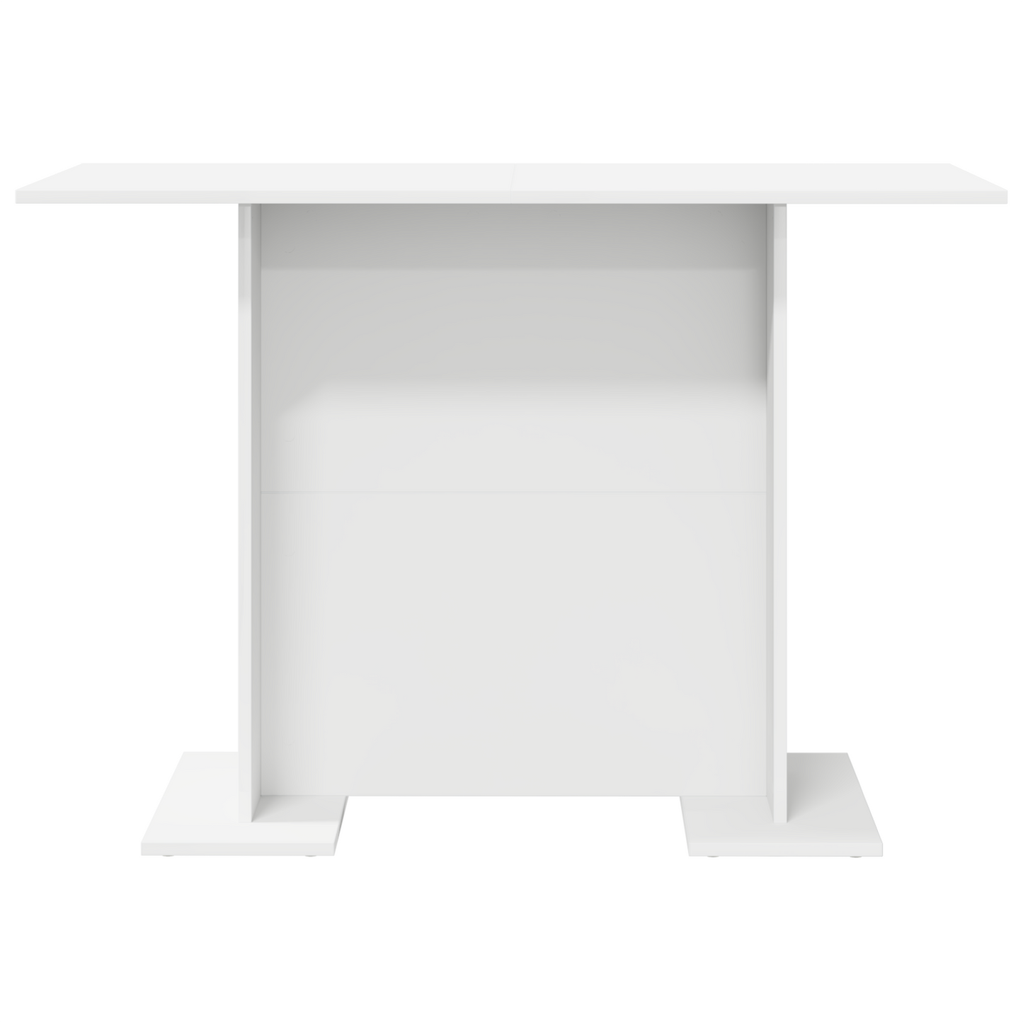 Spisebord Hvid 110X60X75 Cm Konstrueret Træ