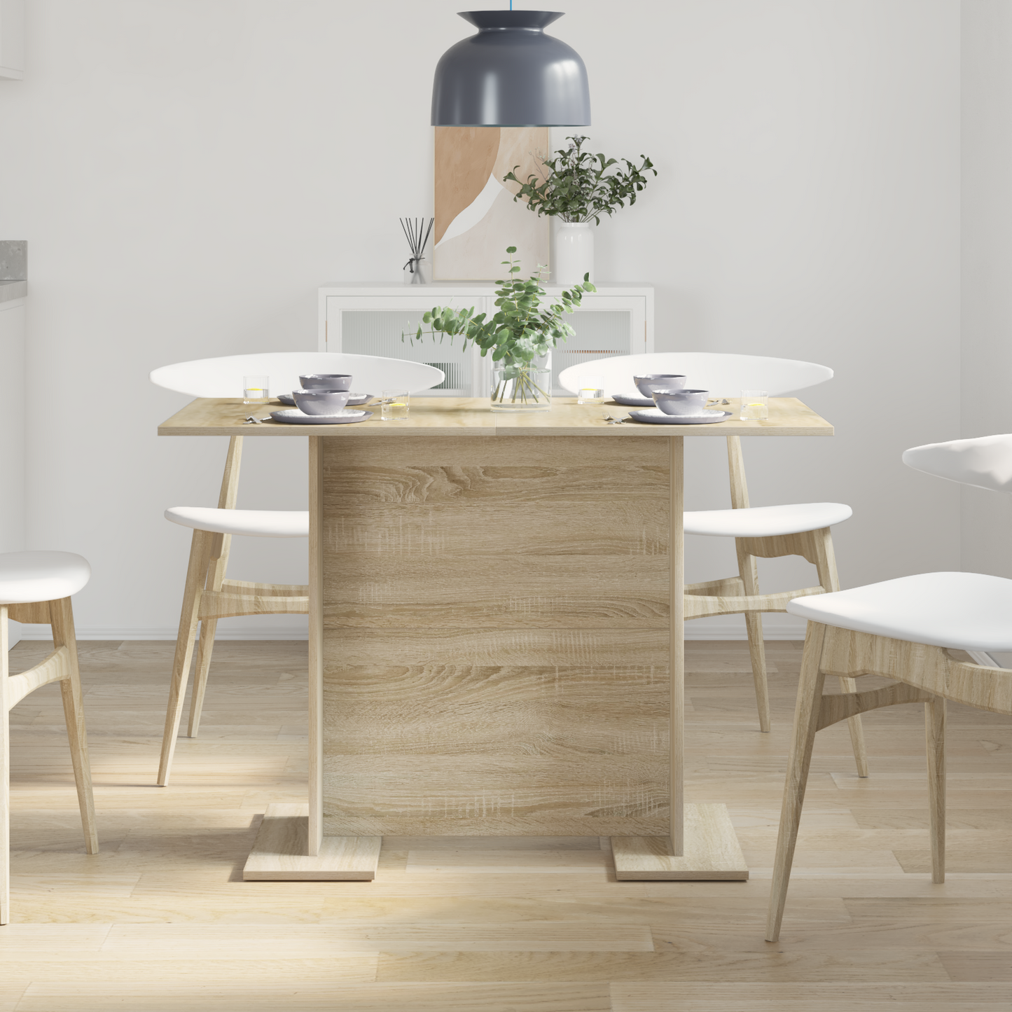 Spisebord Sonoma Eg 110X60X75 Cm Konstrueret Træ
