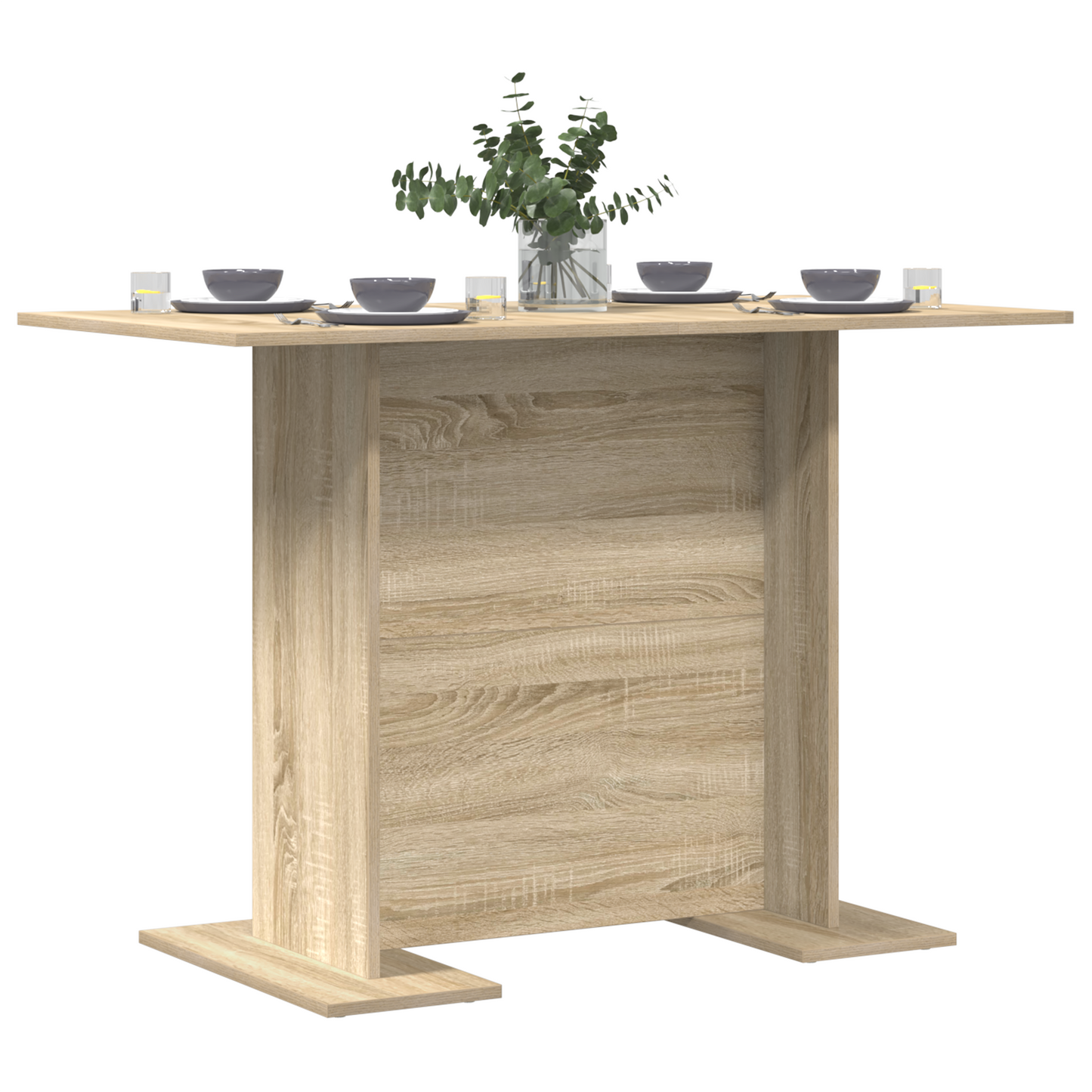 Spisebord Sonoma Eg 110X60X75 Cm Konstrueret Træ