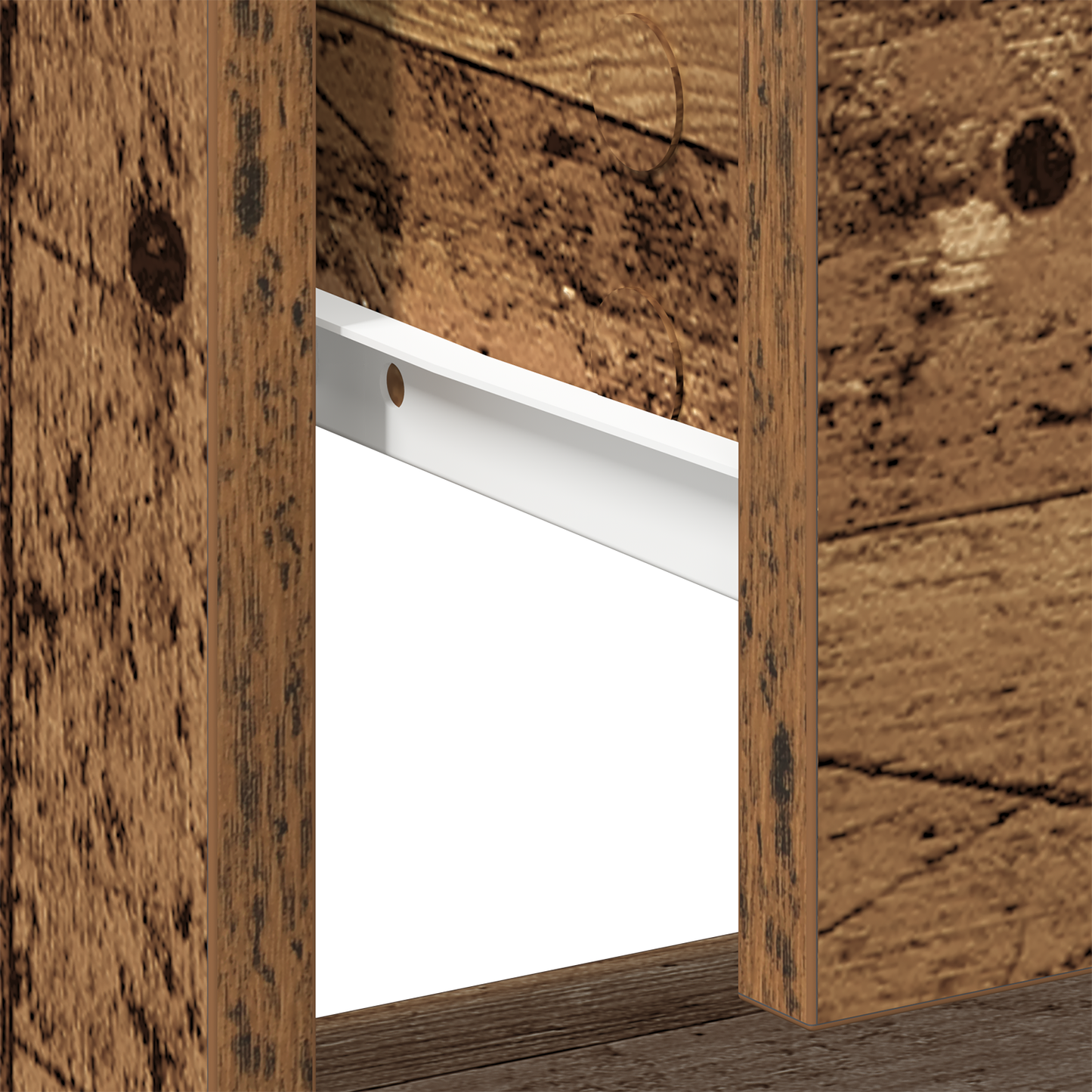 Sengebord 2 Stk Gammelt Træ 45X34X45 Cm Ingeniørtræ