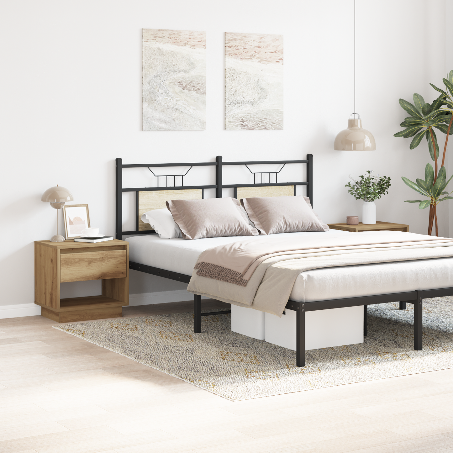 Sengebord 2 Stk Artisan Eg 45X34X47 Cm Ingeniørtræ