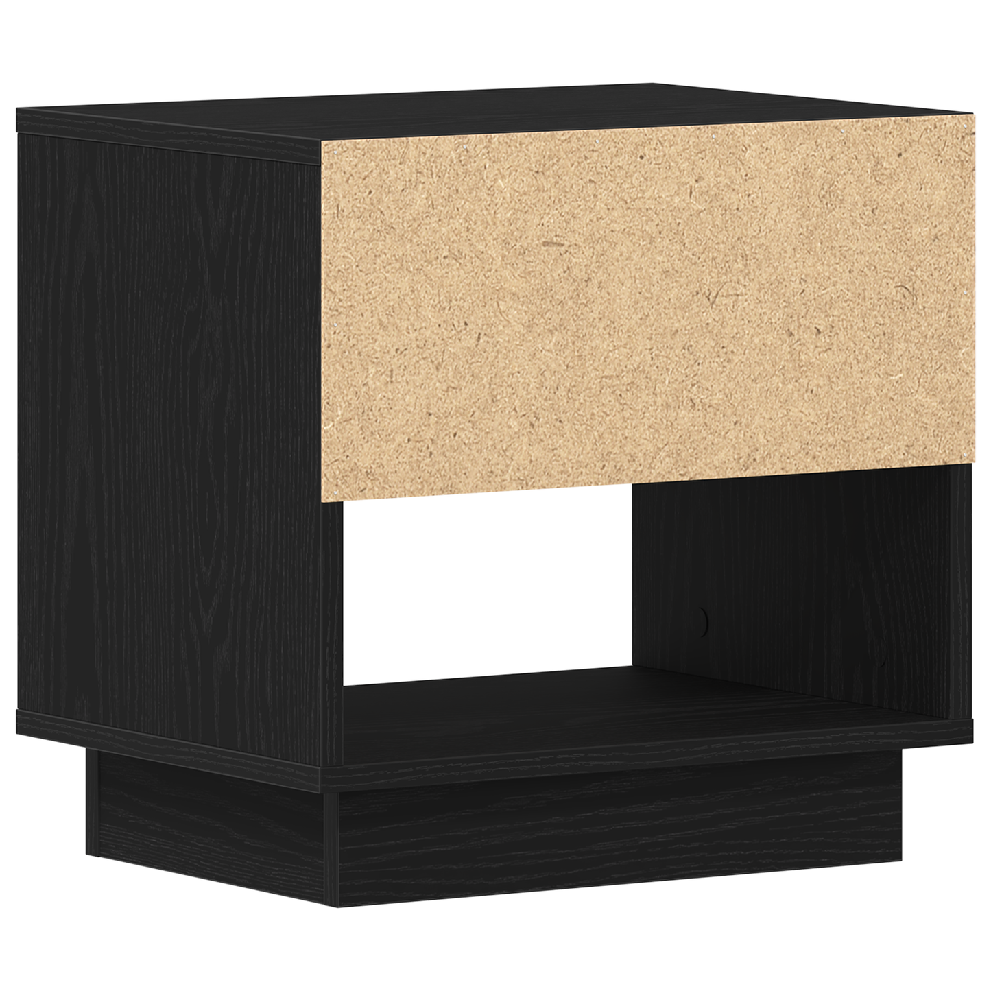 Sengebord Sort Eg 45X34X48 Cm Konstrueret Træ