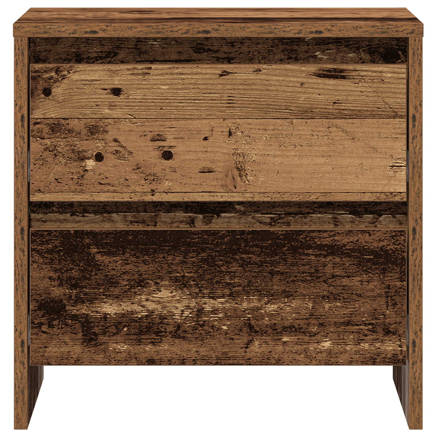 Sengebord 2 Stk Gammelt Træ 45X34X44,5 Cm Konstrueret Træ