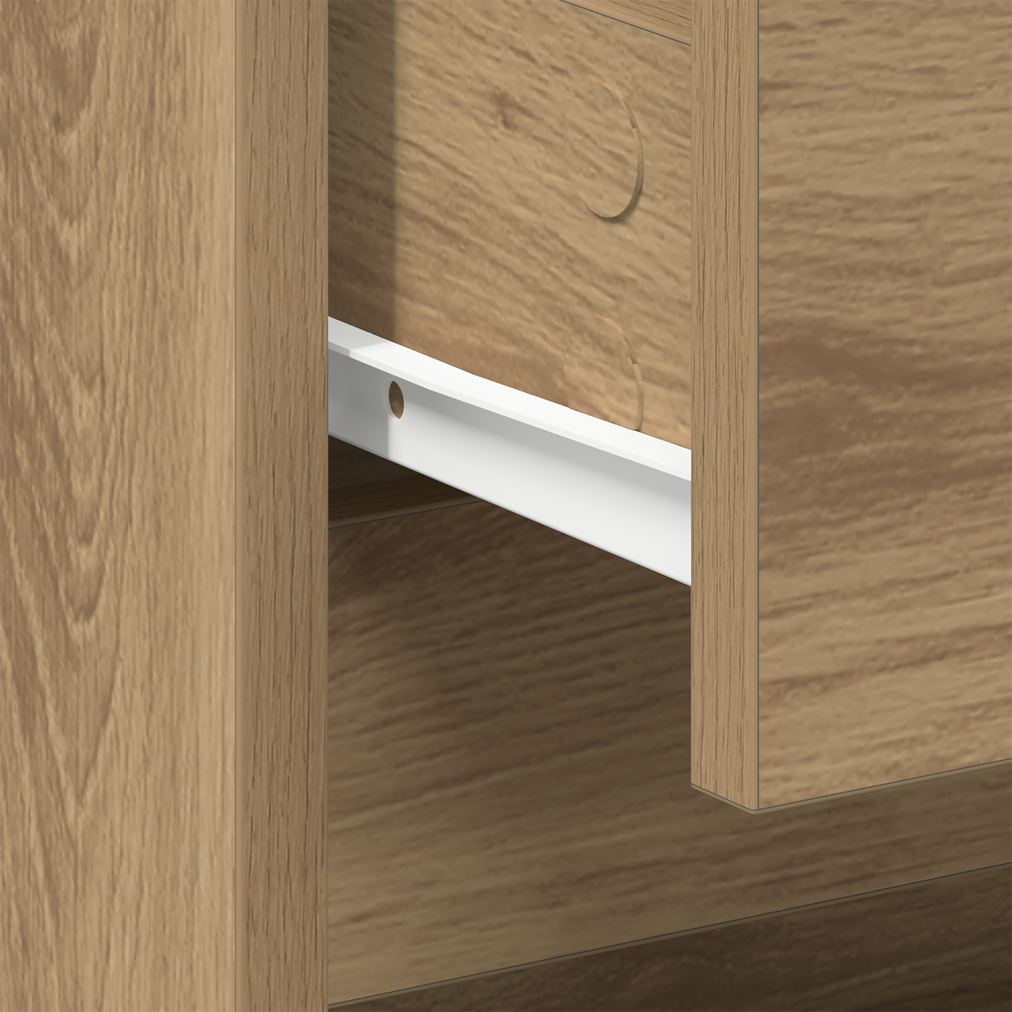 Sengebord 2 Stk Artisan Eg 45X34X44,5 Cm Konstrueret Træ