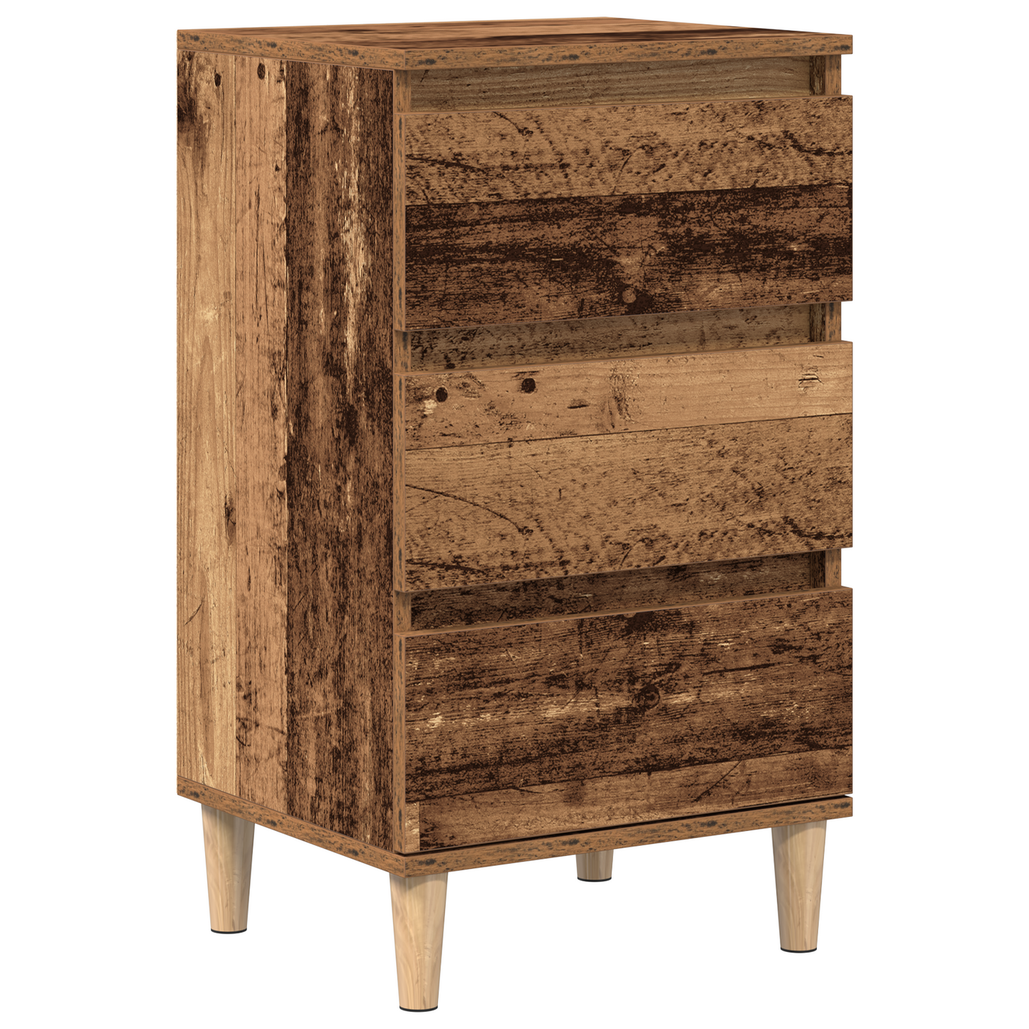 Sengebord Gammelt Træ 40X35X70 Cm Ingeniørtræ