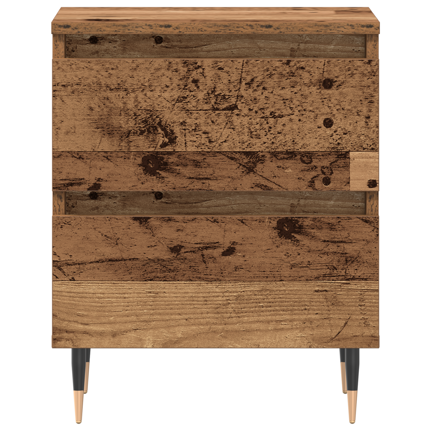 Sengeborde 2 Stk. Gammelt Træ 40X35X50 Cm Ingeniørtræ