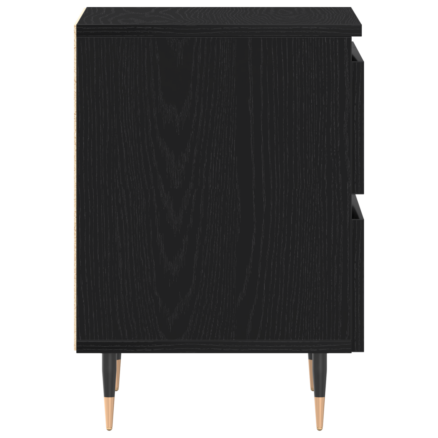Natskabe 2 Stk Sort Eg 40X35X50 Cm Ingeniørtræ