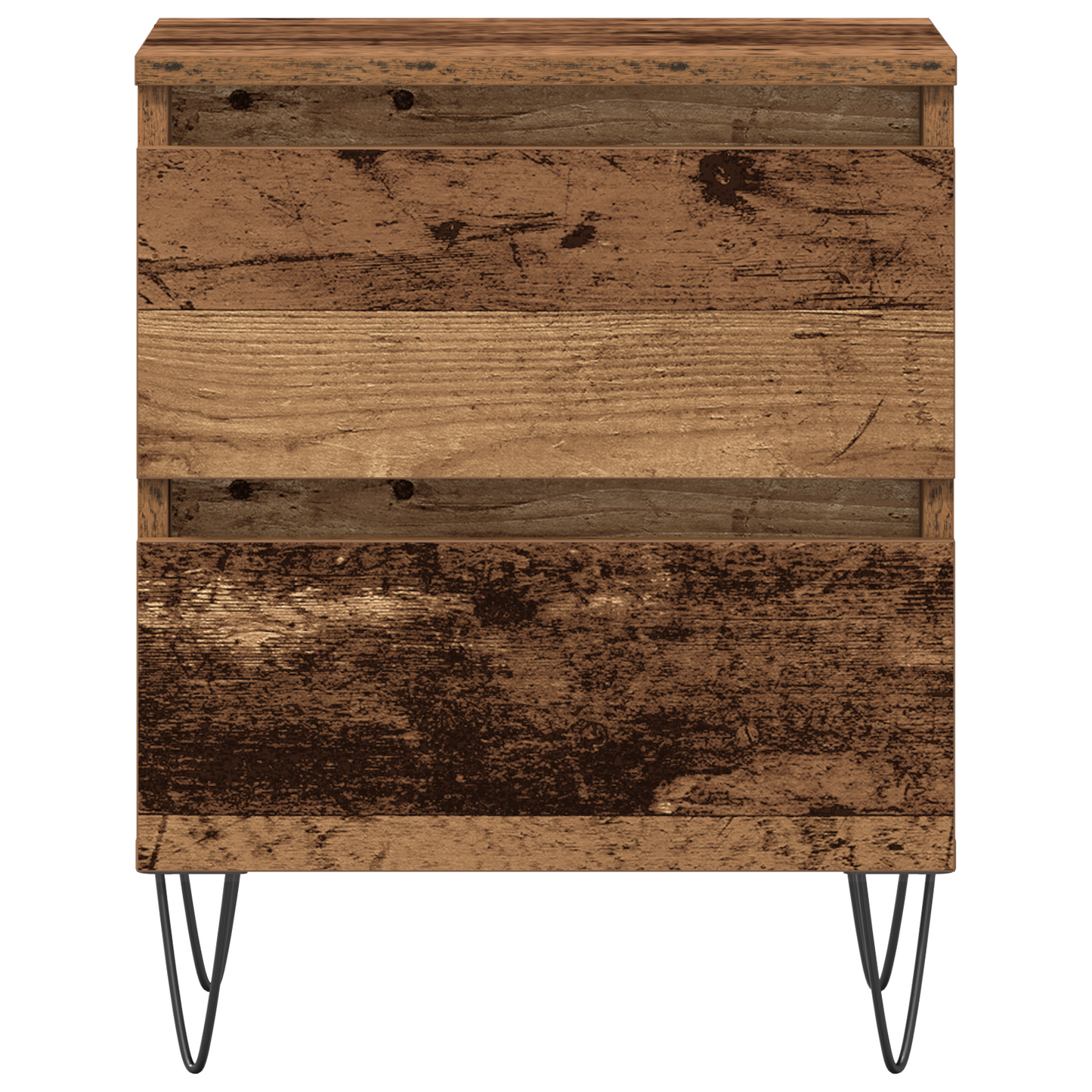 Sengebord Gammel Træ 40X35X50 Cm Ingeniørtræ