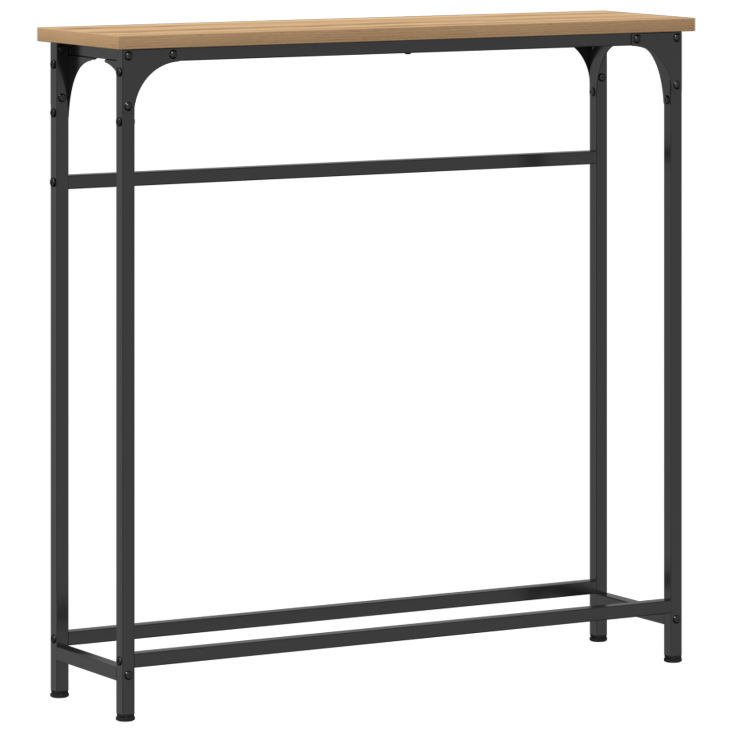 Konsolbord Artisan Eg 75X19,5X75 Cm Konstrueret Træ & Stål