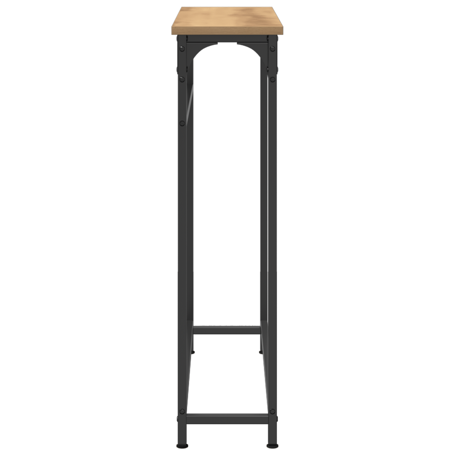 Konsolbord Artisan Eg 75X19,5X75 Cm Konstrueret Træ & Stål